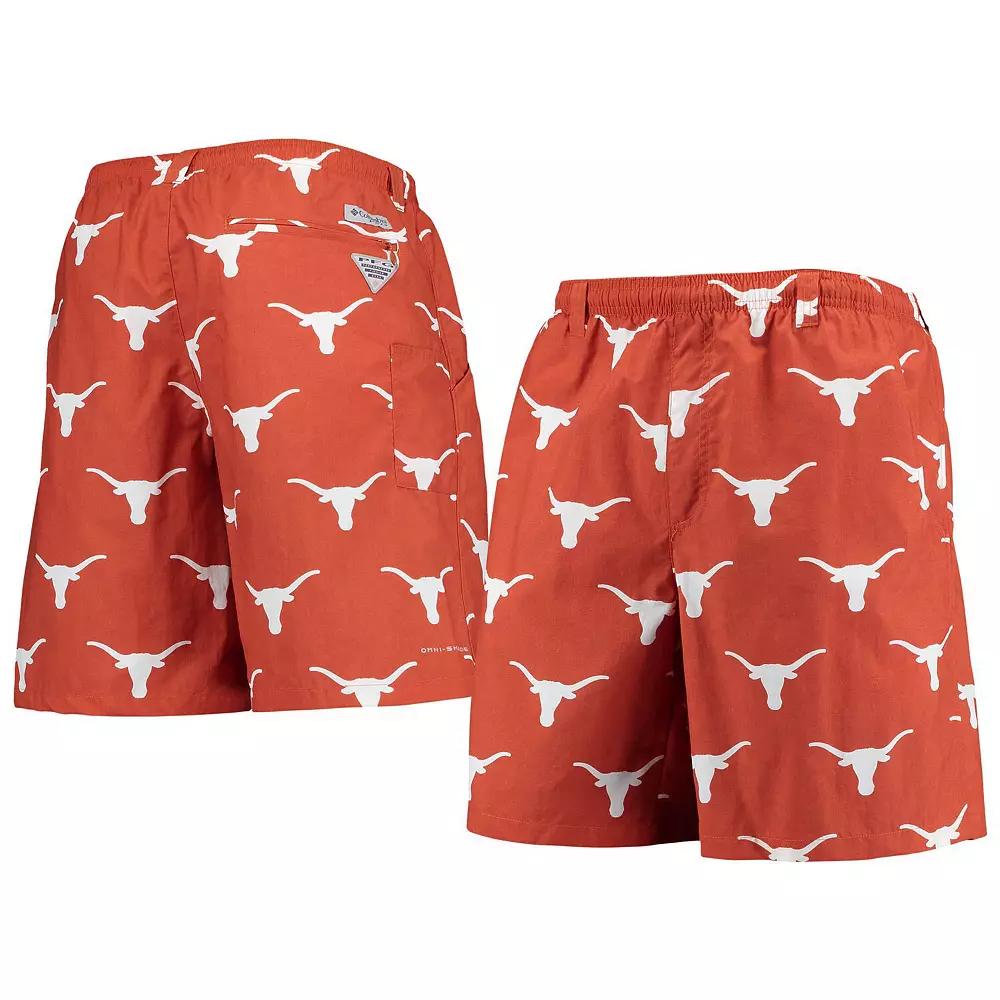 Men's Columbia Texas Orange Texas Longhorns PFG Backcast II 8" Omni-Shade Hybrid Shorts,  Product Image