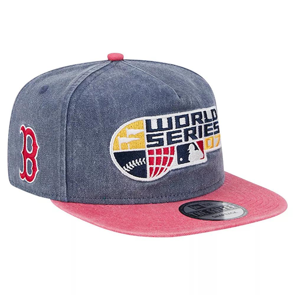 Men's New Era Navy/Red Boston Red Sox 2007 MLB World Series Champions Pigment Dye Golfer Snapback Hat, Blue Product Image