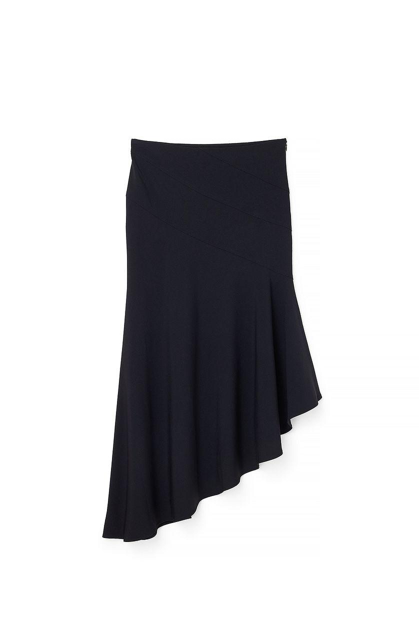 Woven Asymmetric Midi Skirt Product Image