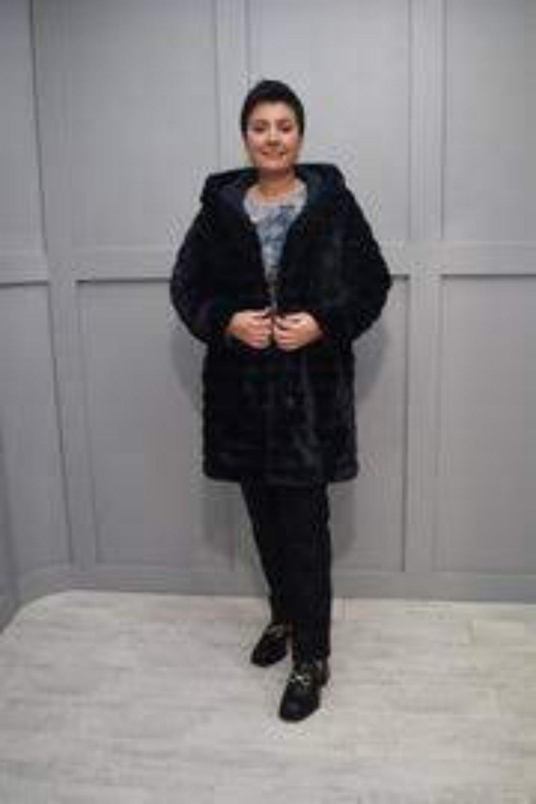 Reversible Faux Fur Coat/Water Resistant Product Image