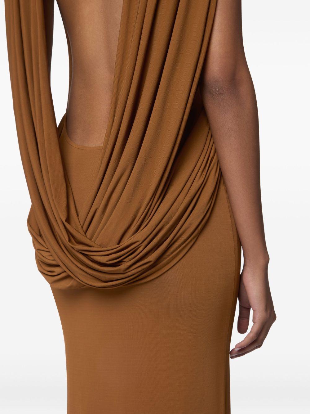 draped turtleneck maxi dress Product Image