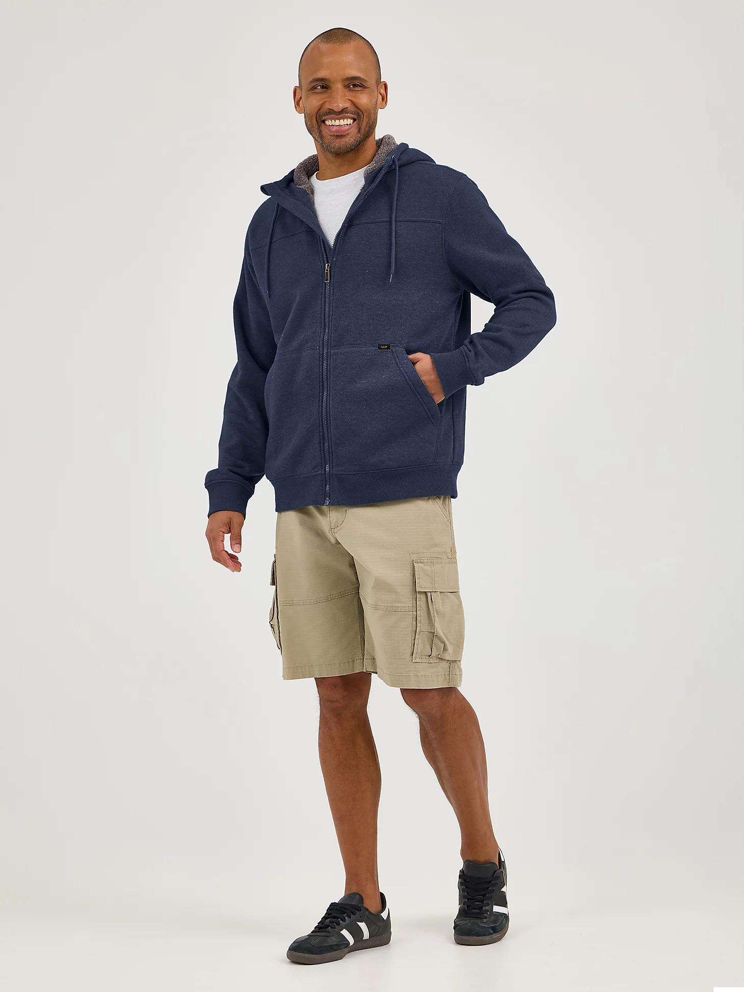 Men's Water Resistant Hooded Sherpa Jacket | Men's Jackets & Outerwear | Lee® Product Image
