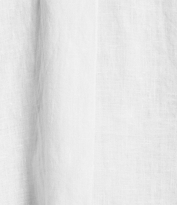 Eileen Fisher Organic Handkerchief Linen Notch Collar Short Sleeve Top Product Image