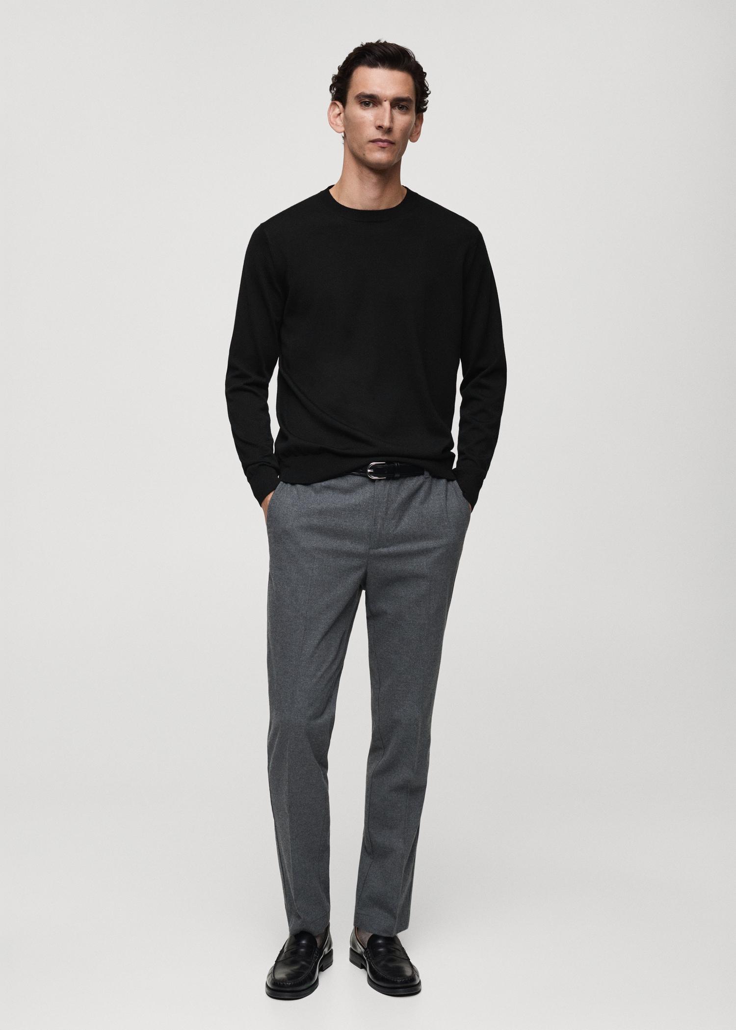 100% merino wool sweater - Men | MANGO USA Product Image