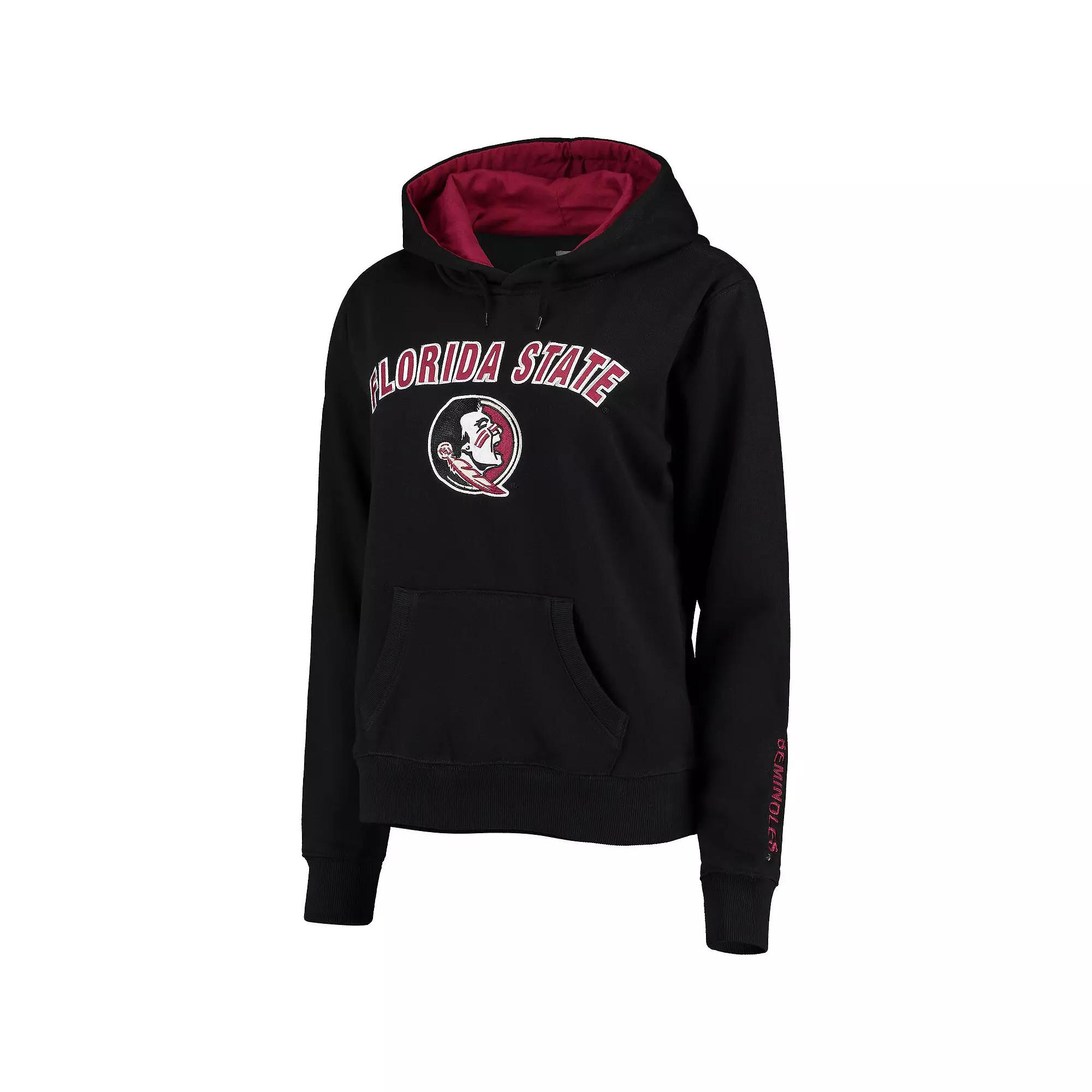 Women's Black Florida State Seminoles Arch & Logo 1 Pullover Hoodie,  Product Image