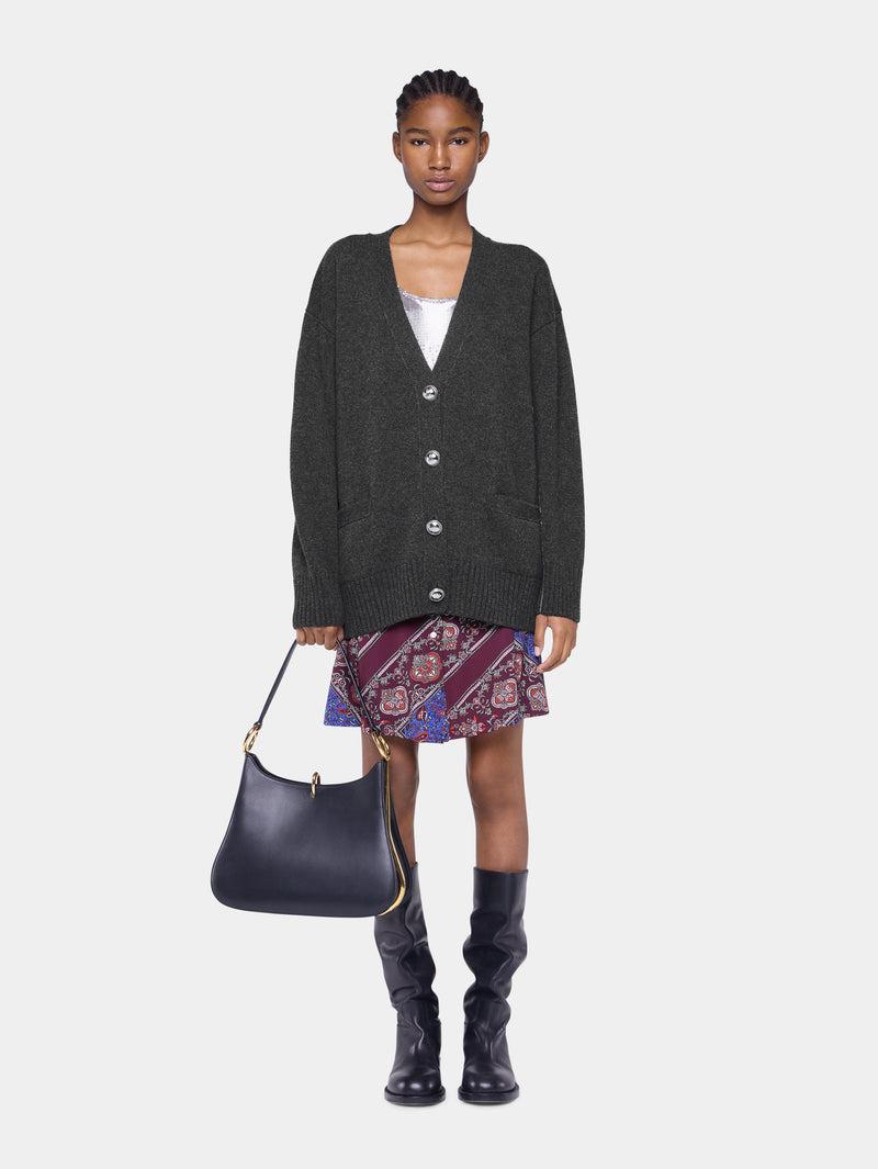 KNITTED CARDIGAN IN WOOL AND CASHMERE Product Image