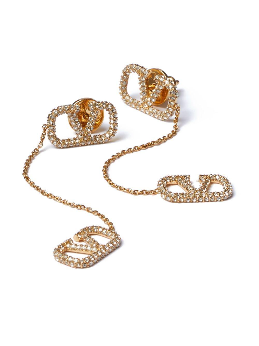 VLogo Signature drop earrings Product Image