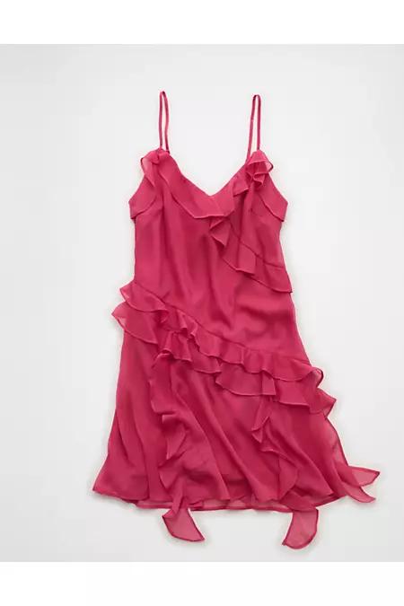 AE Asymmetrical Ruffle Mini Dress Women's Product Image