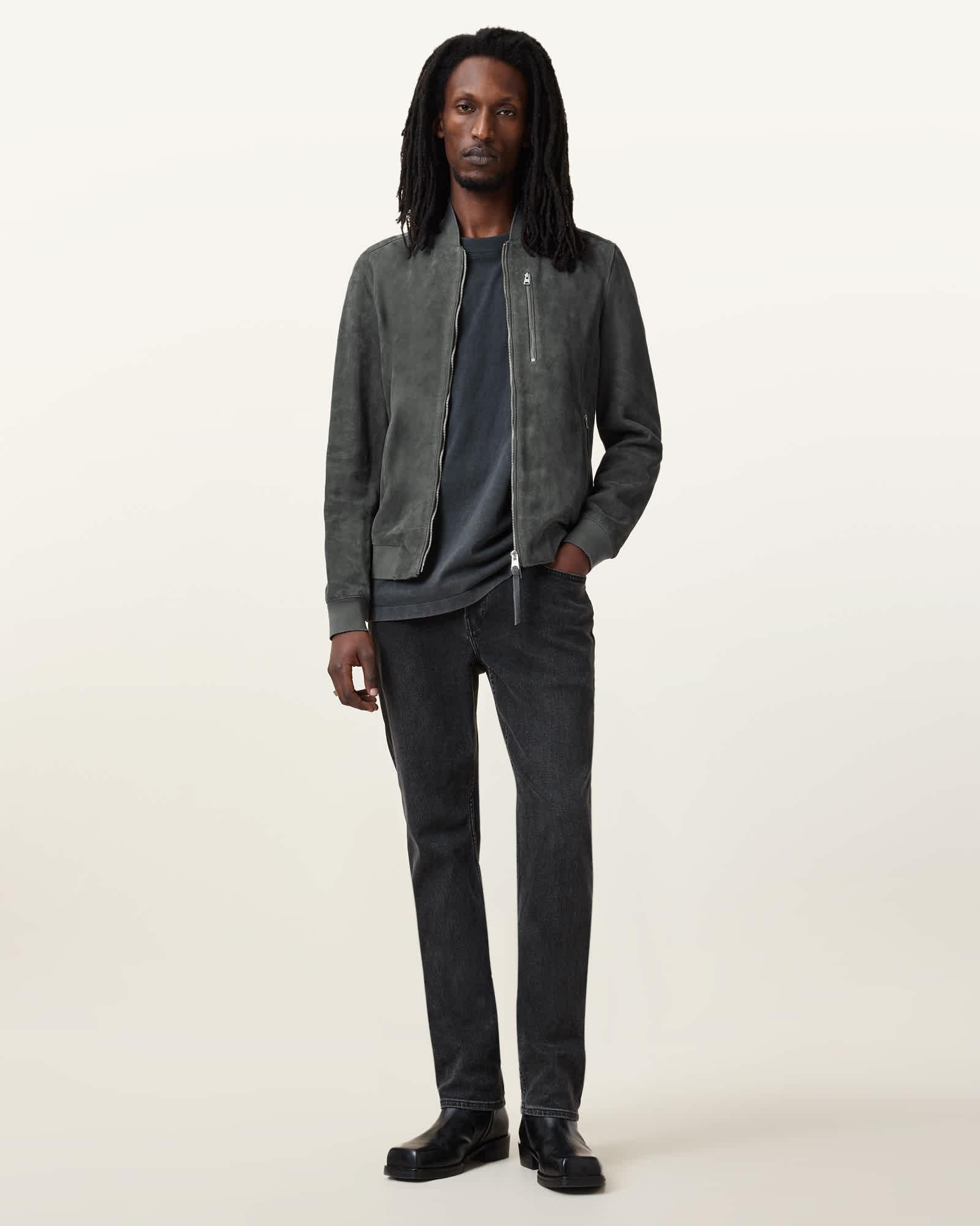 Kemble Suede Bomber Jacket Product Image