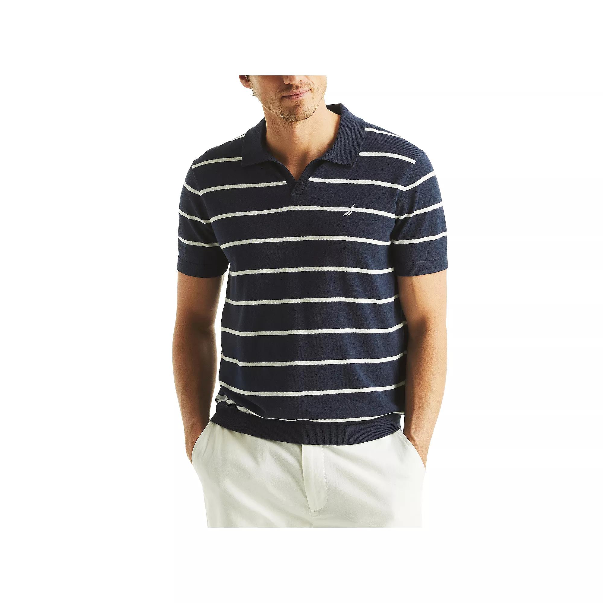 Men's Nautica Striped Sweater Polo,  Product Image