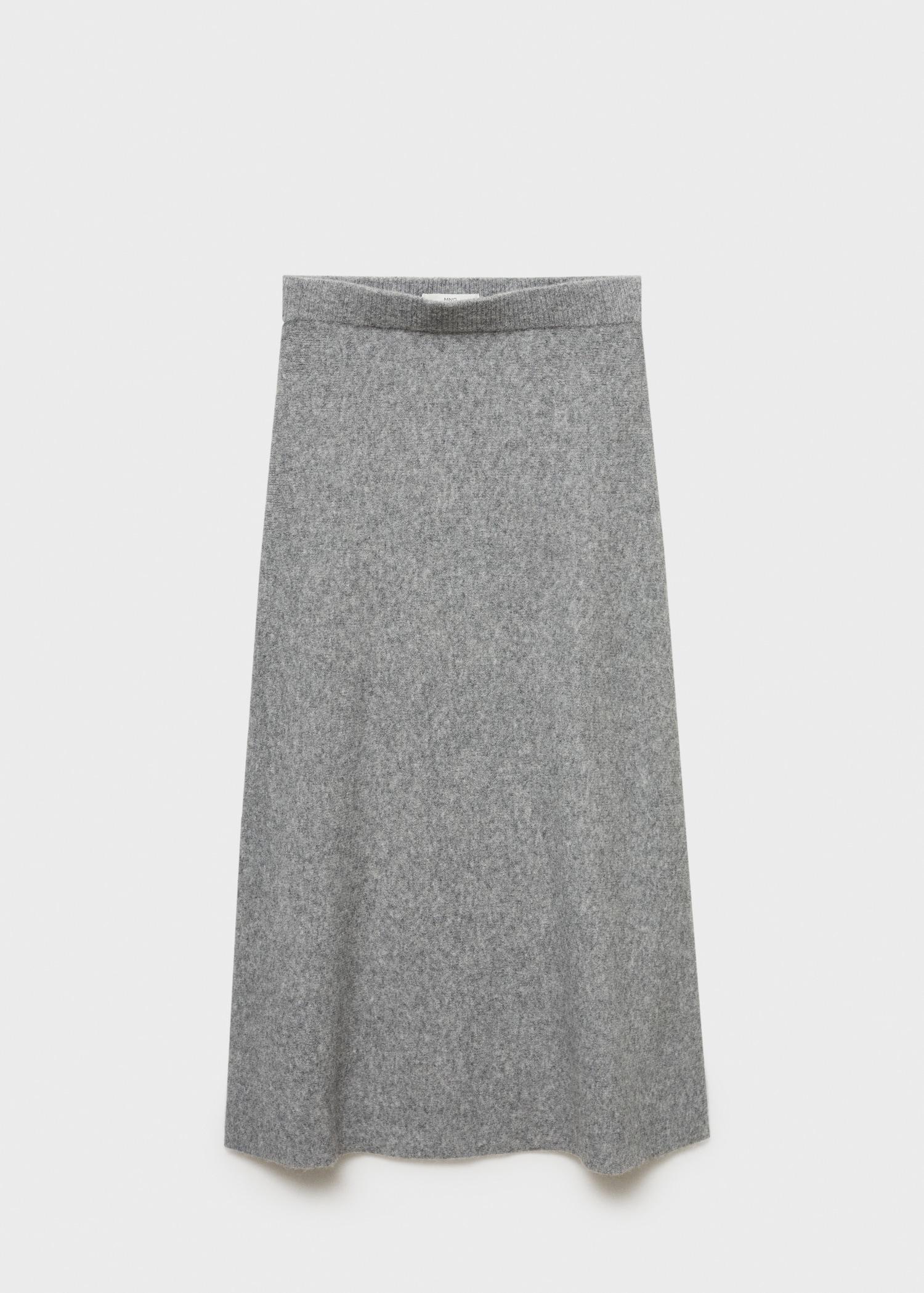 Long knitted skirt - Women | MANGO USA Product Image