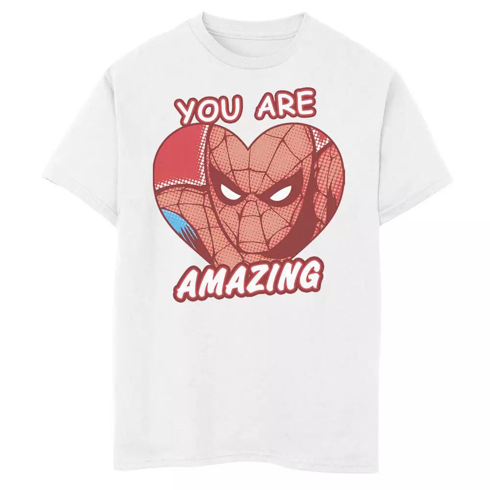 Boys 8-20 Marvel Spider Man Amazing Heart Comic Graphic Tee, Boy's,  Product Image