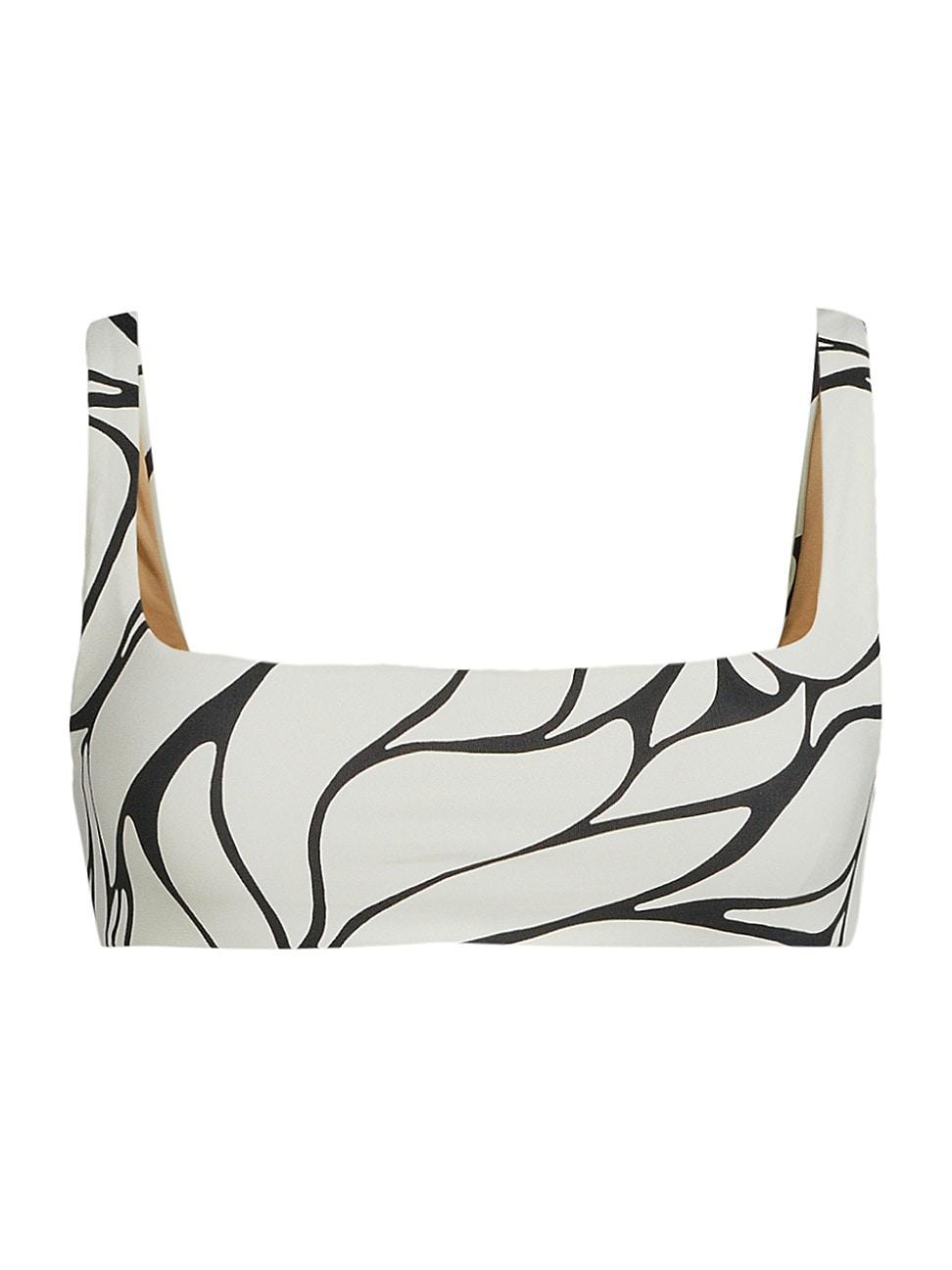 Womens Francesca Abstract Bikini Top Product Image