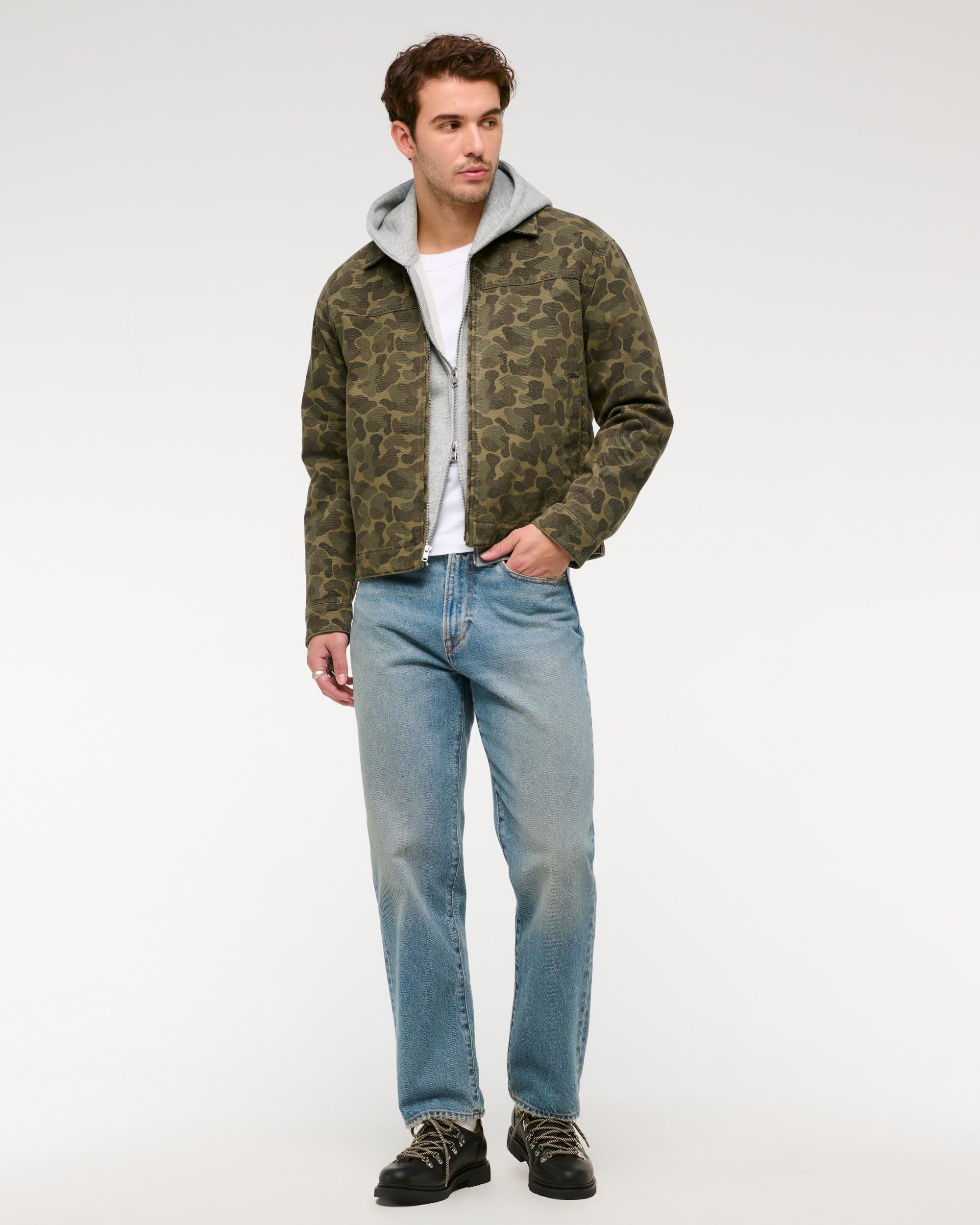 Lightweight Cropped Zip Workwear Jacket Product Image