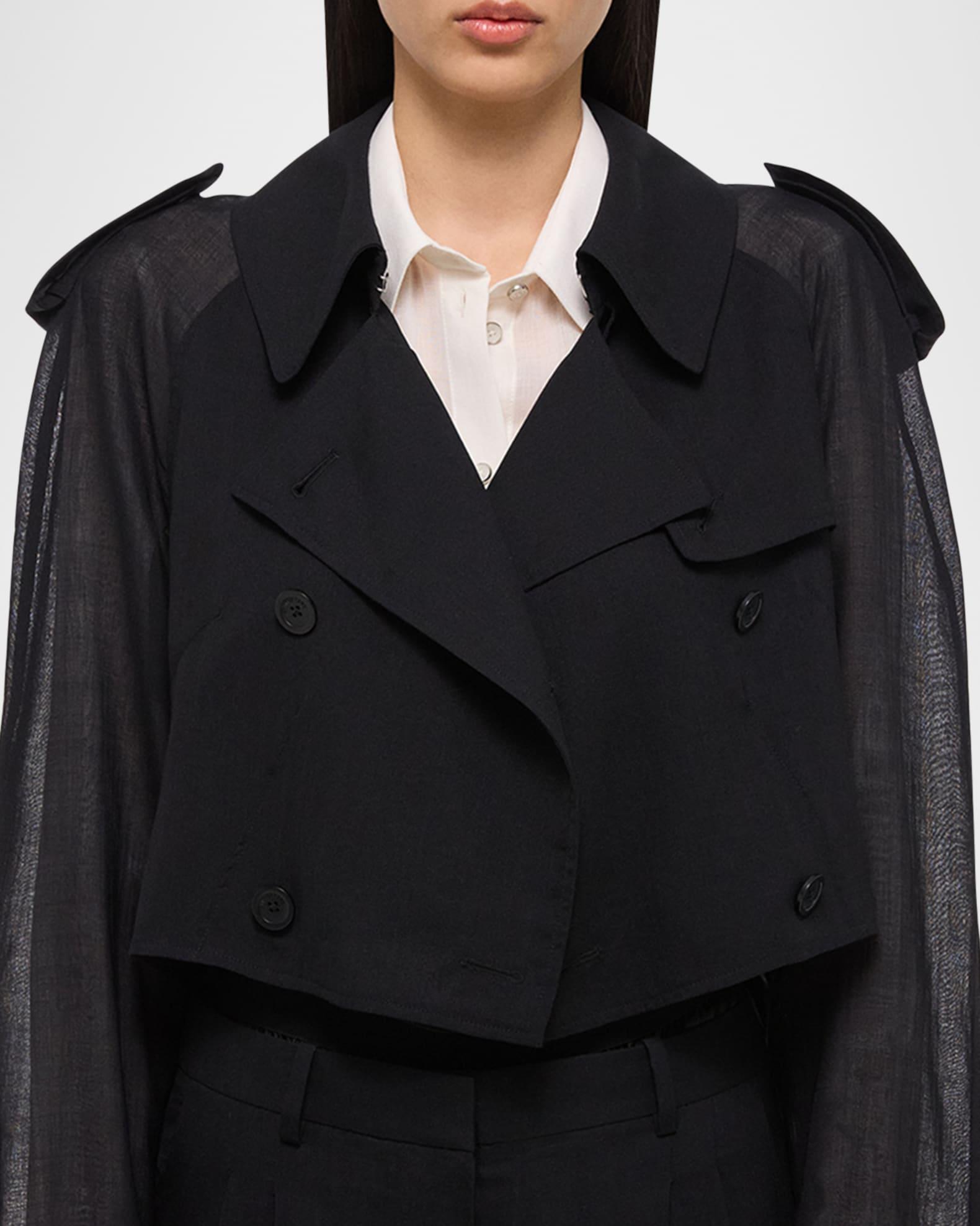 Short Cocoon Trench Coat Product Image