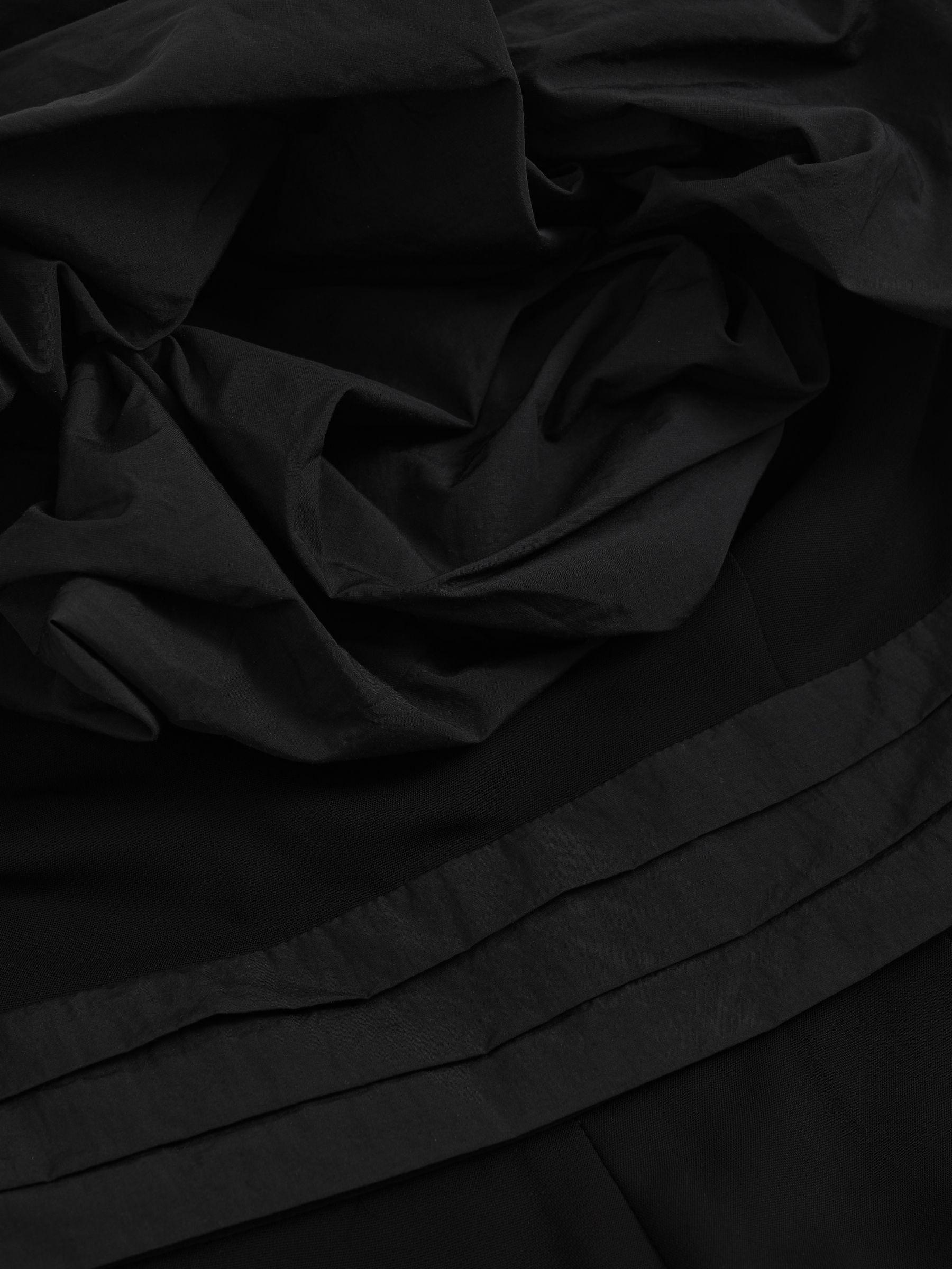 Sculptural Strapless Wide-Leg Jumpsuit in Black Product Image