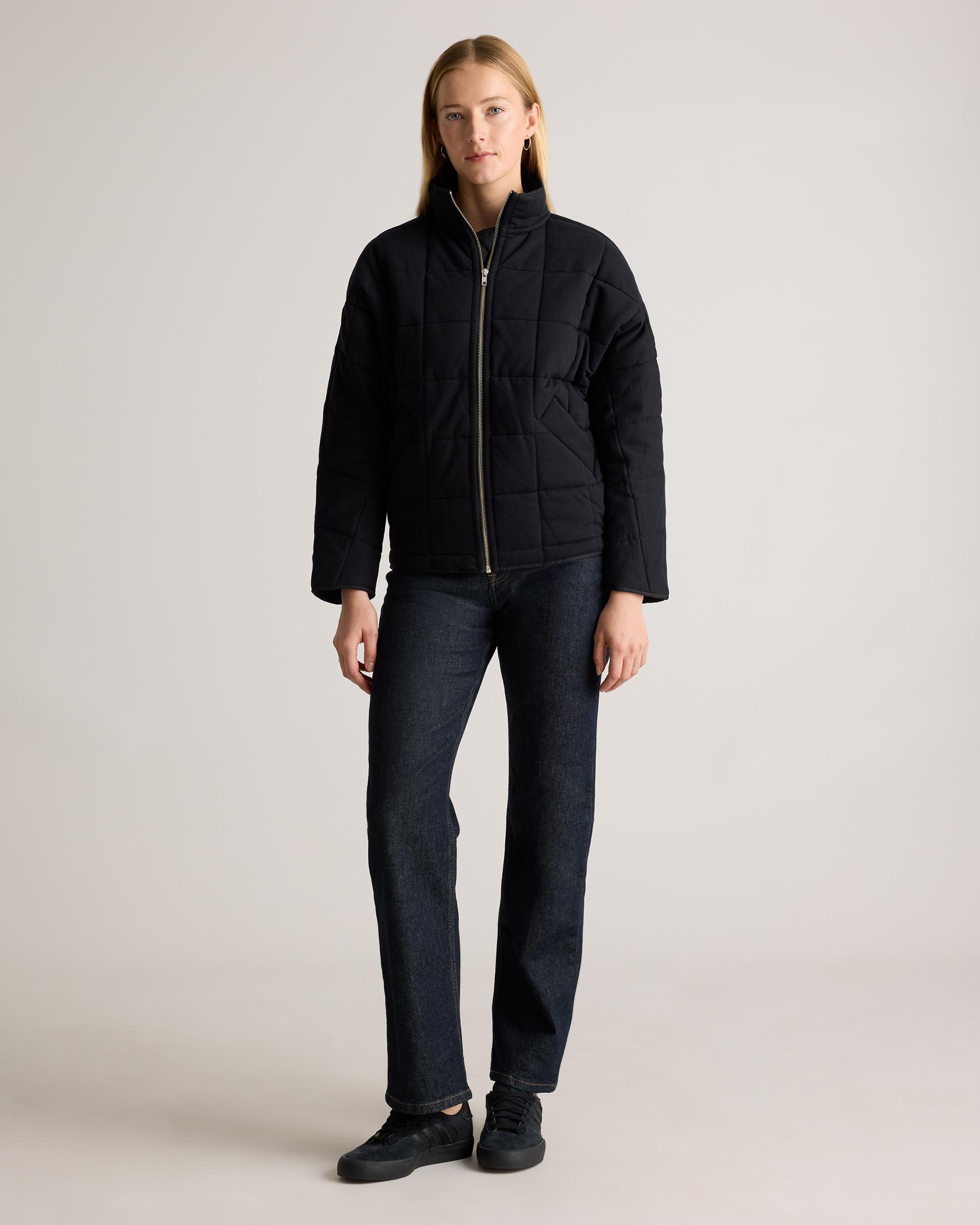 Quince | Women's Quilted Knit Jacket Organic Cotton Product Image