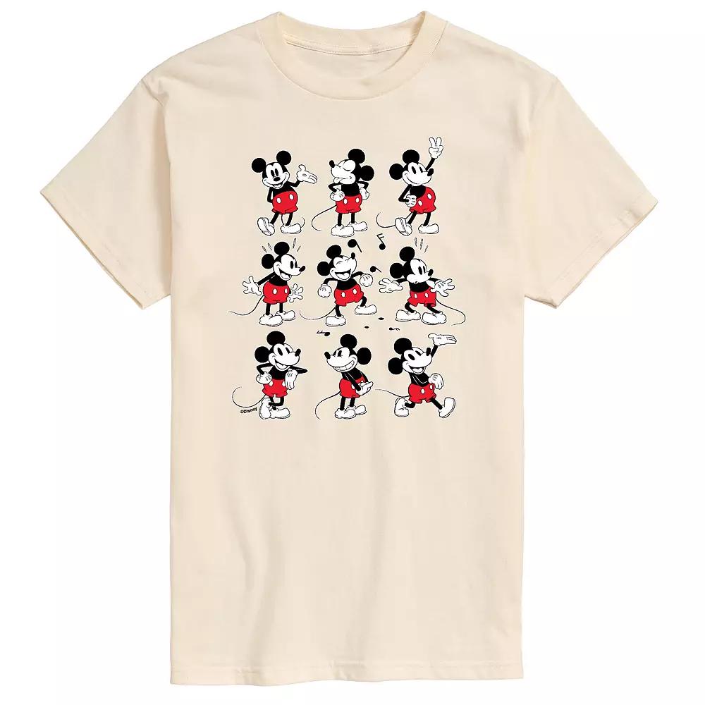 Disney's Mickey Mouse Men's Poses Grid Graphic Tee,  Product Image