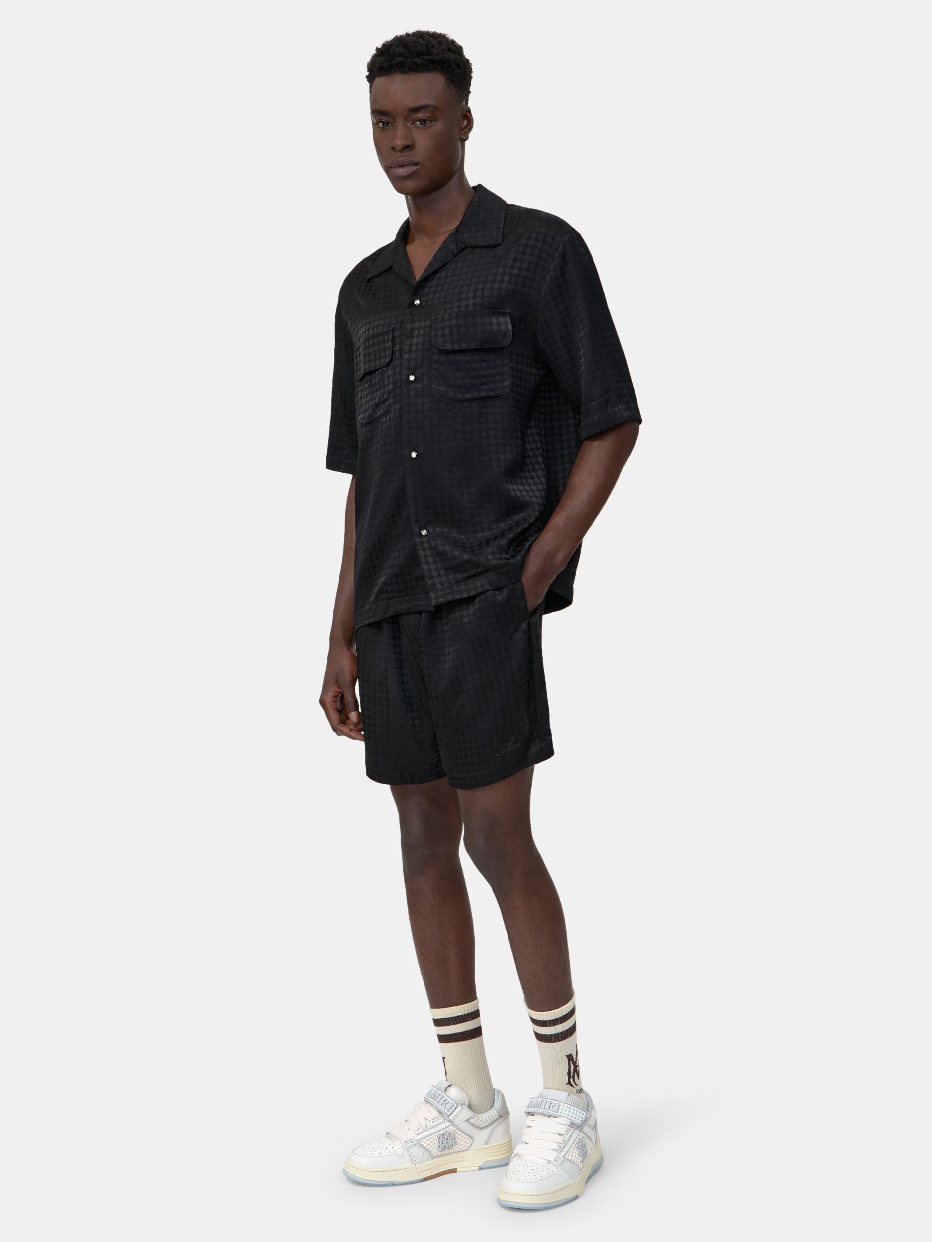 MA QUAD JACQUARD CAMP SHIRT - Black Male Product Image