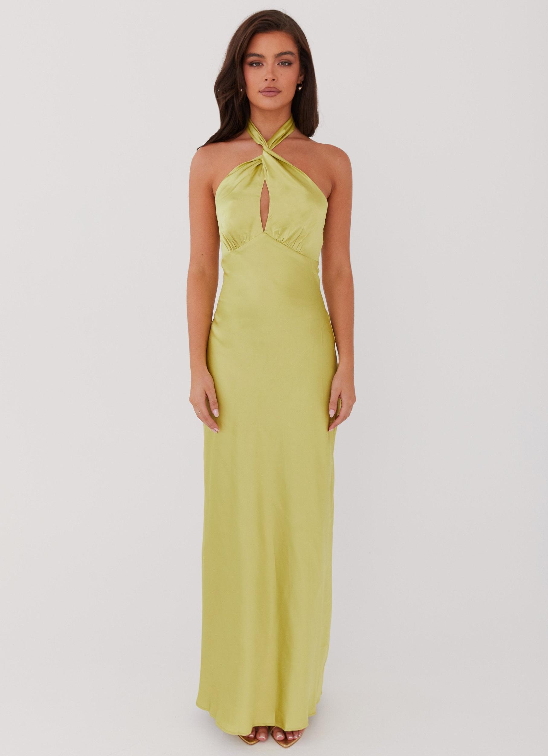 Elowen Maxi Dress - Chartreuse Product Image