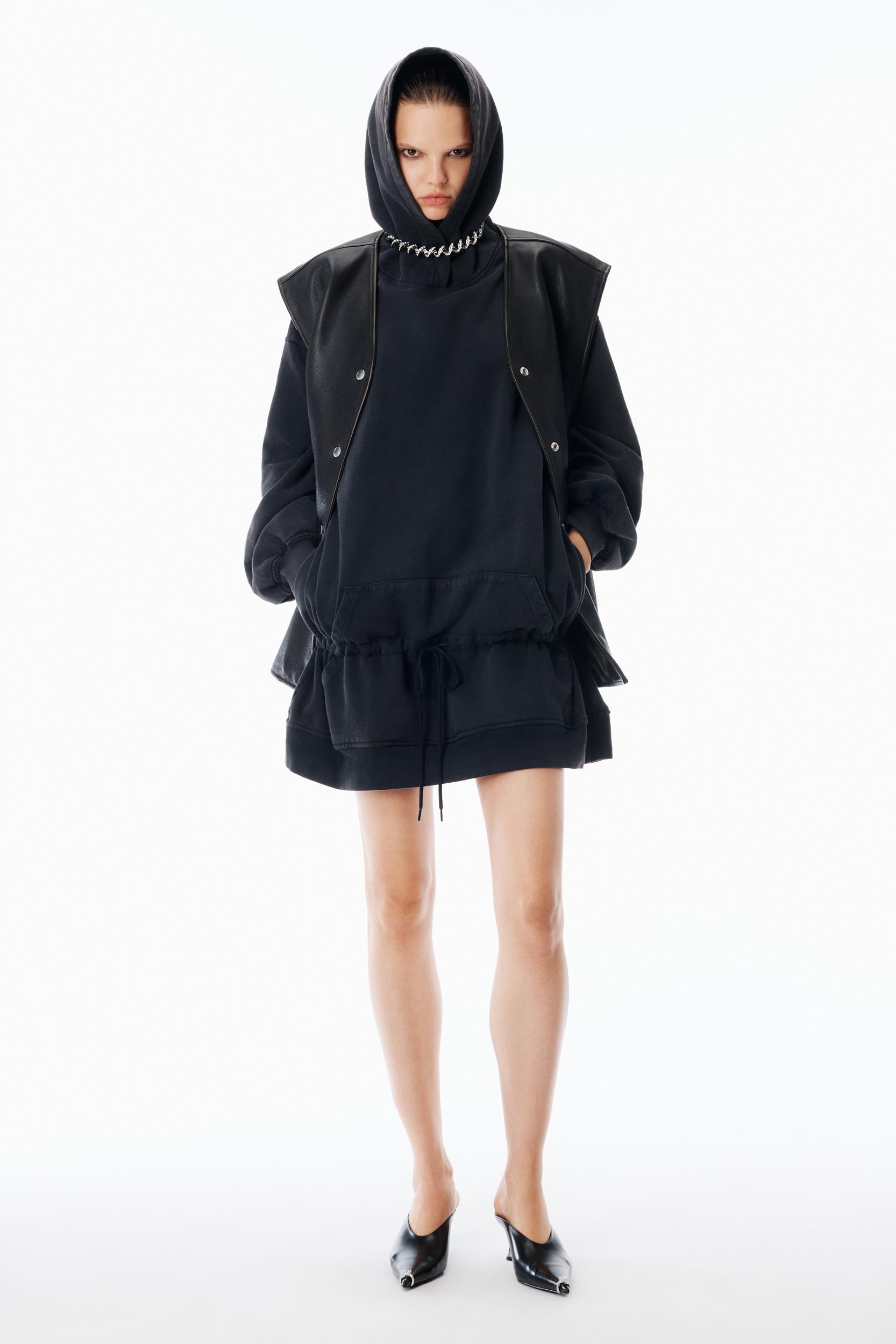 Dropped Waist Hoodie Dress Product Image