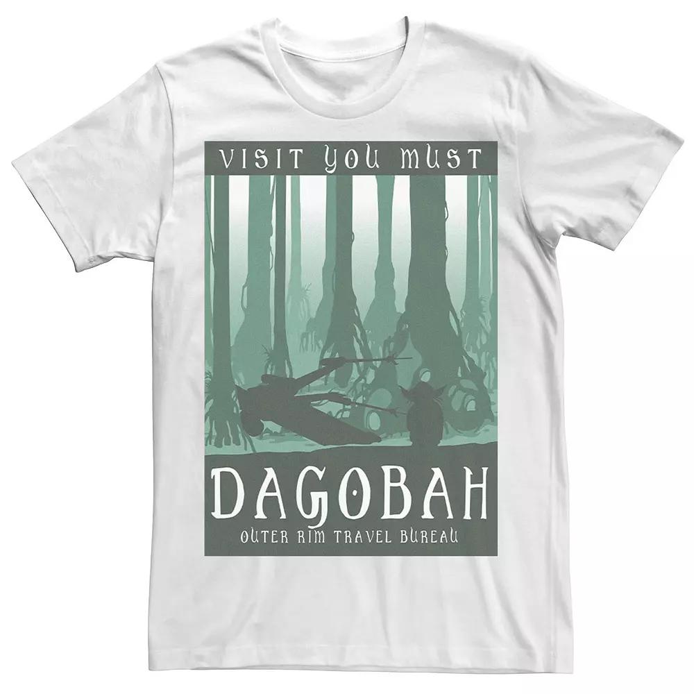 Men's Star Wars Visit You Must Dagobah Silhouette Poster Tee,  Product Image