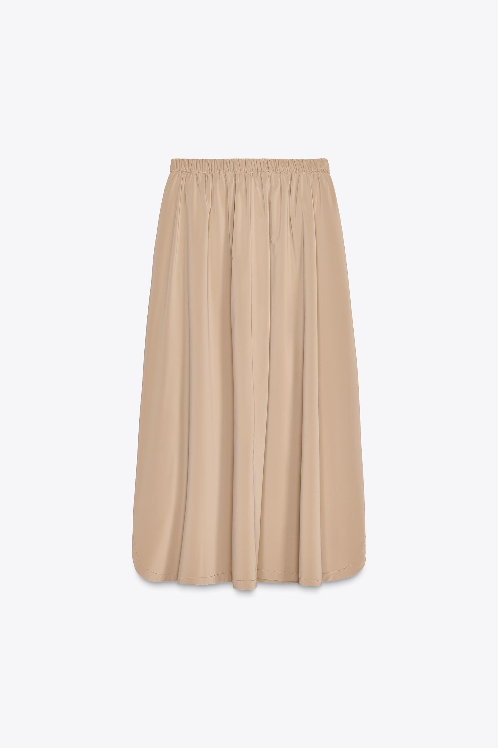 ROUND HEM MIDI SKIRT Product Image