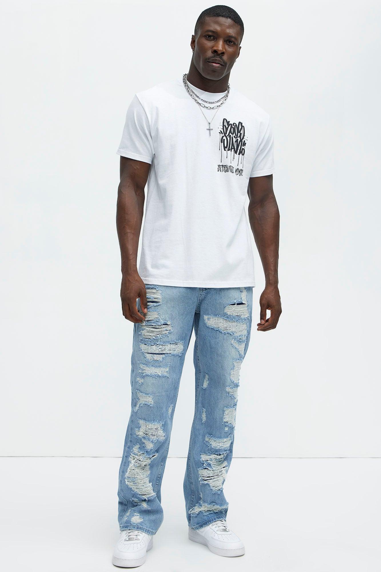 All Part Of Gods Plan Short Sleeve Tee - White Product Image