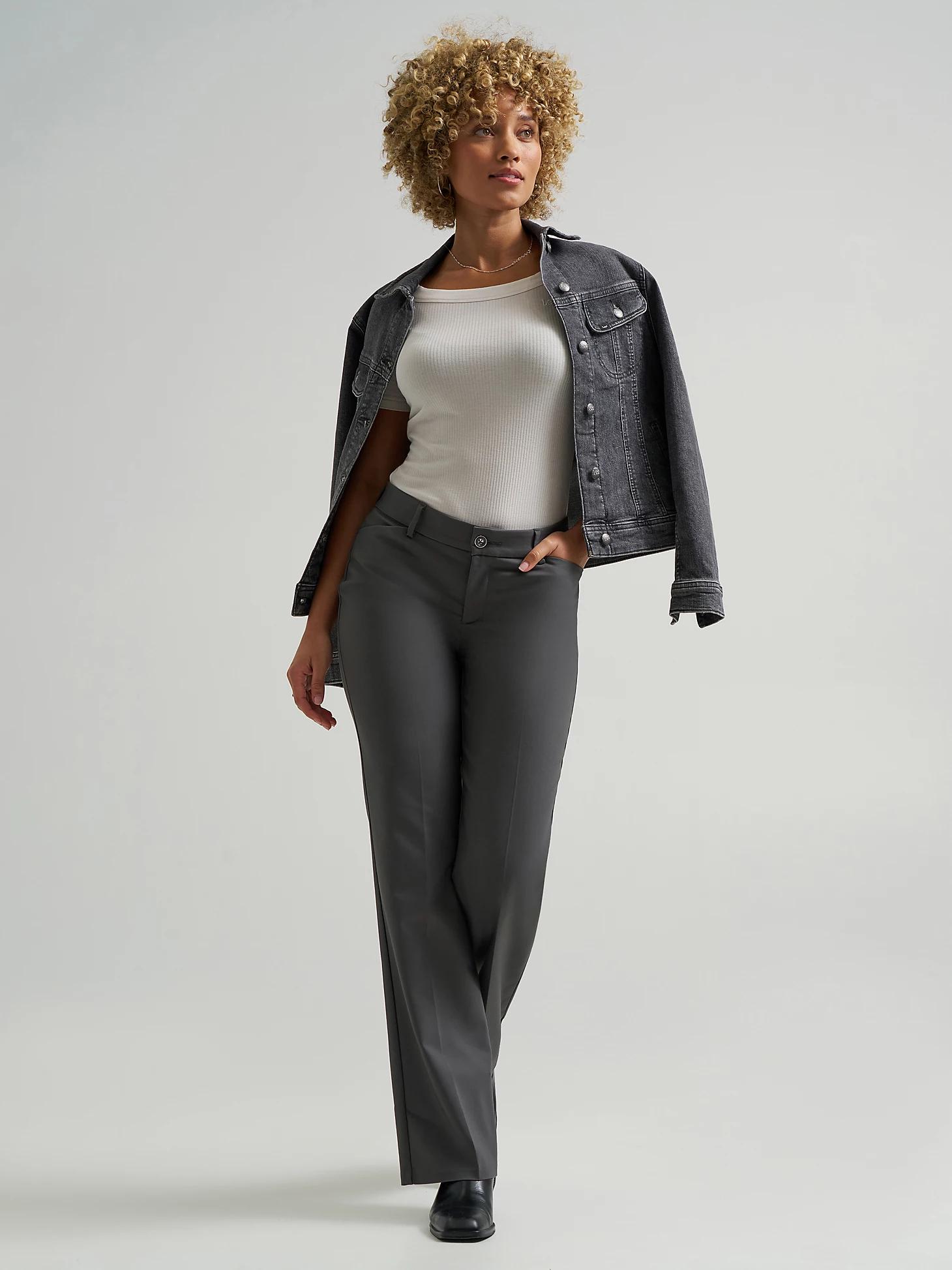 Women's Ultra Lux Comfort with Flex Motion Trouser Pant | Women's Pants | Lee® Product Image
