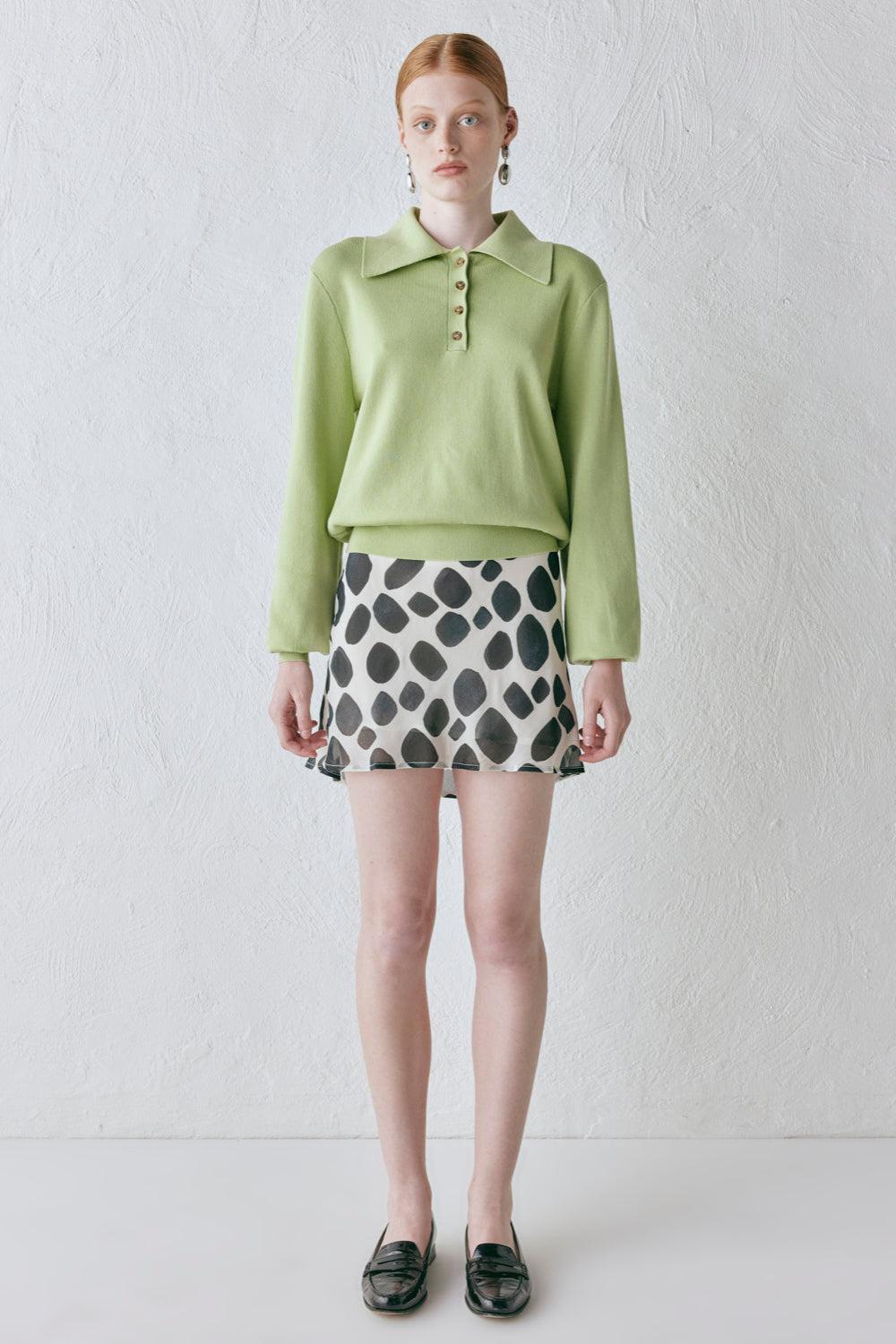 Tyra Knit Jumper Lime Product Image