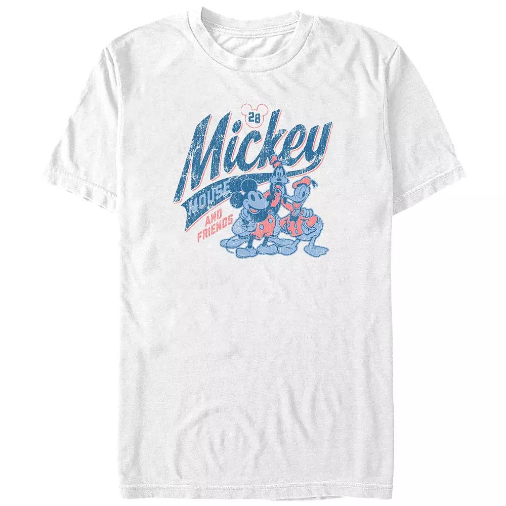 Disney's Mickey Mouse And Friends Big & Tall Graphic Tee, Men's, Size: 3XL Tall, White Product Image