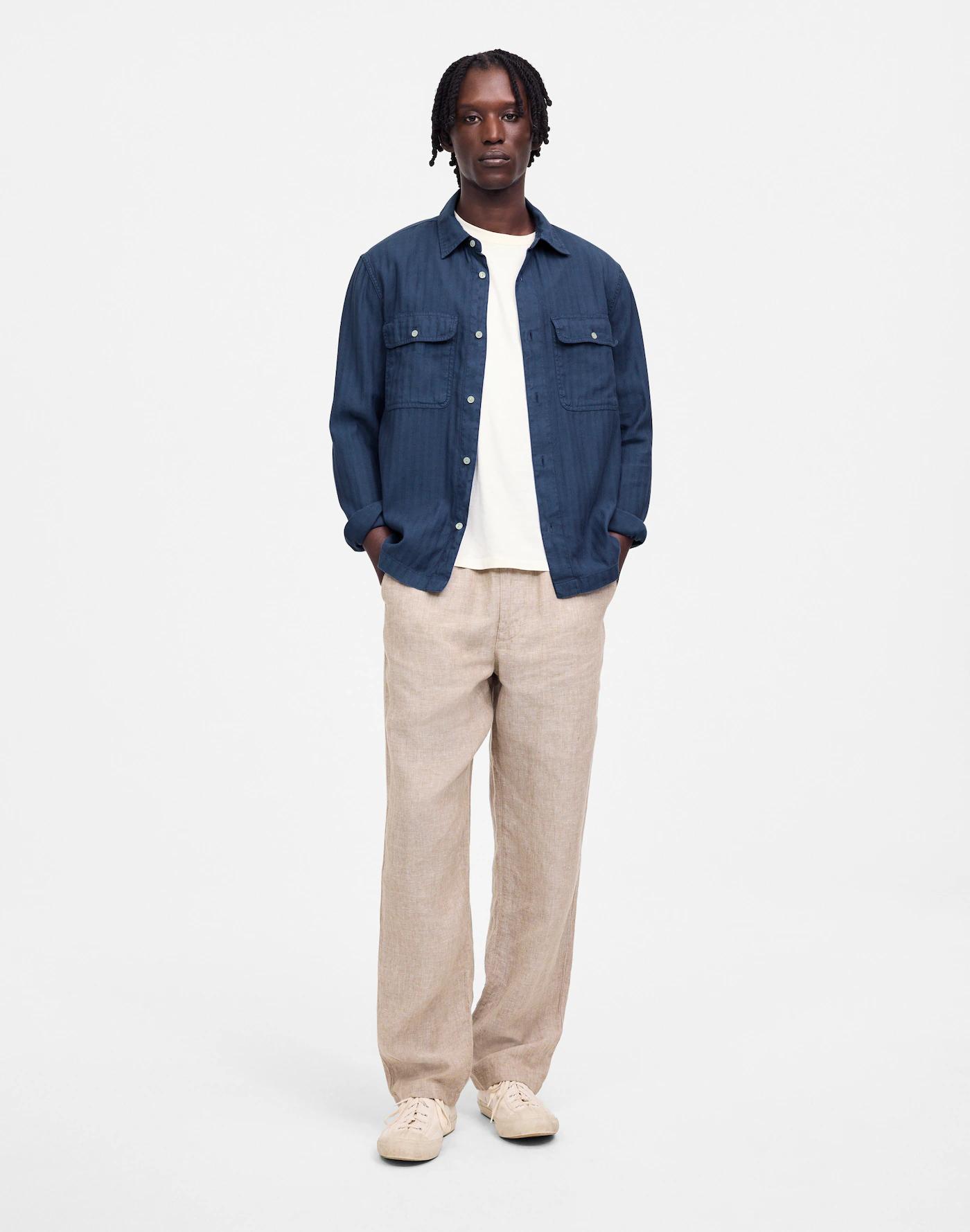 Work Shirt in Cotton-Linen Blend Product Image