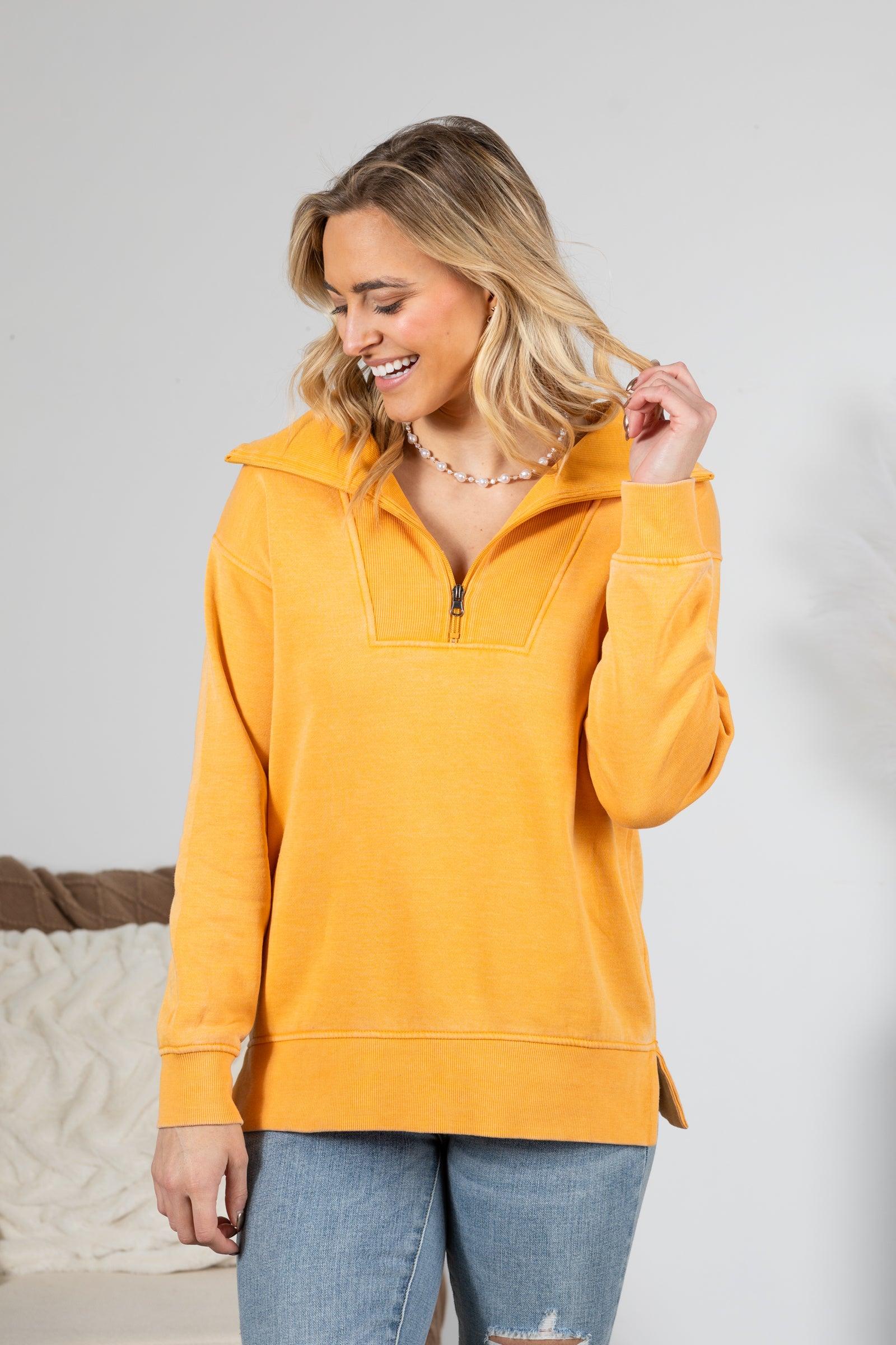 Cozy Campfire 1/4 Zip Pigment Dyed Pullover Product Image