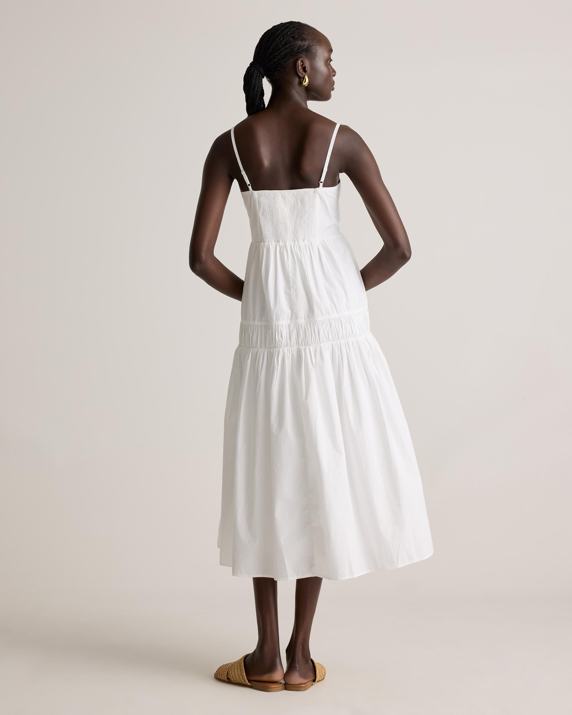 Quince | Women's Poplin Spaghetti Strap Maxi Dress Size XL, Organic Cotton Product Image