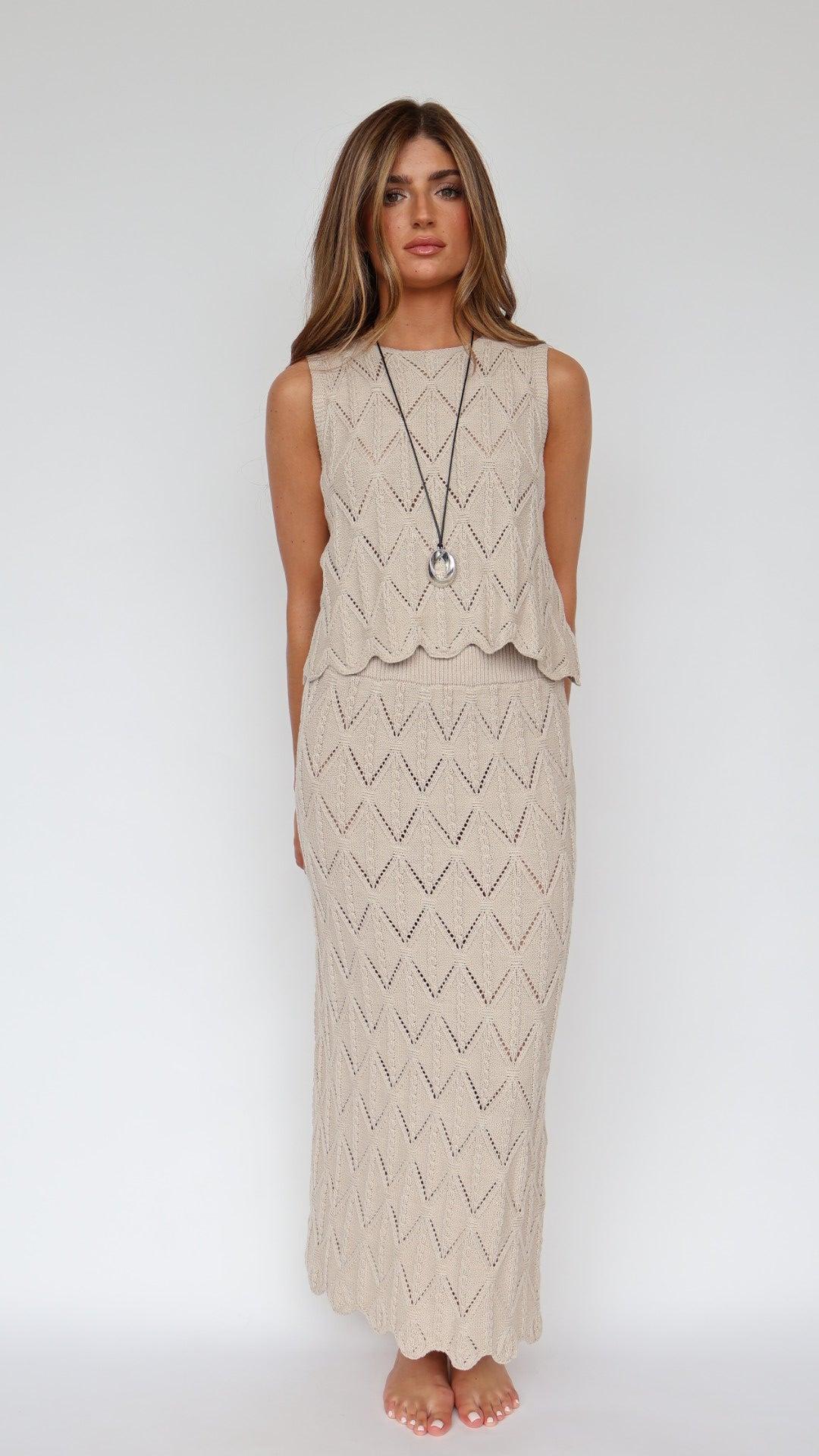 Scallop Knit Top Product Image