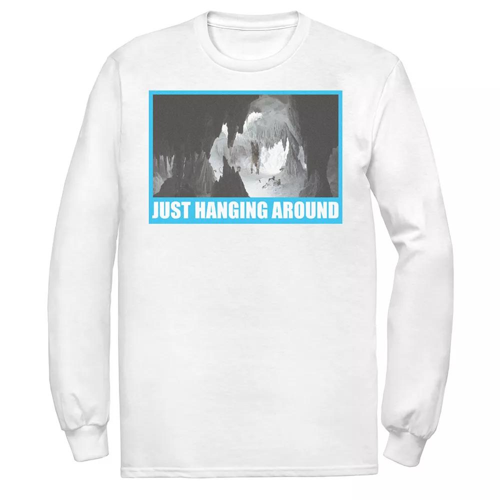 Men's Star Wars Luke Skywalker Just Hanging Around Tee, Size: Medium, White Product Image