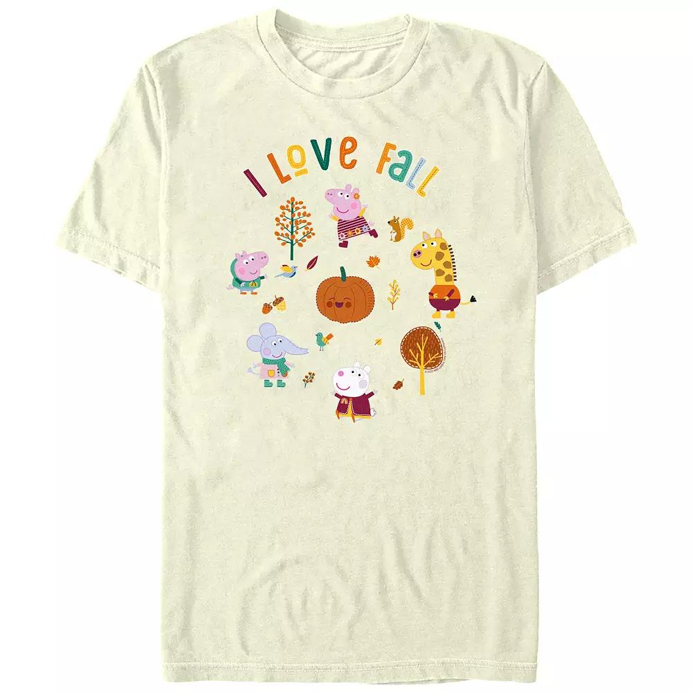 Men's Peppa Pig I Love Fall Graphic Tee,  Product Image