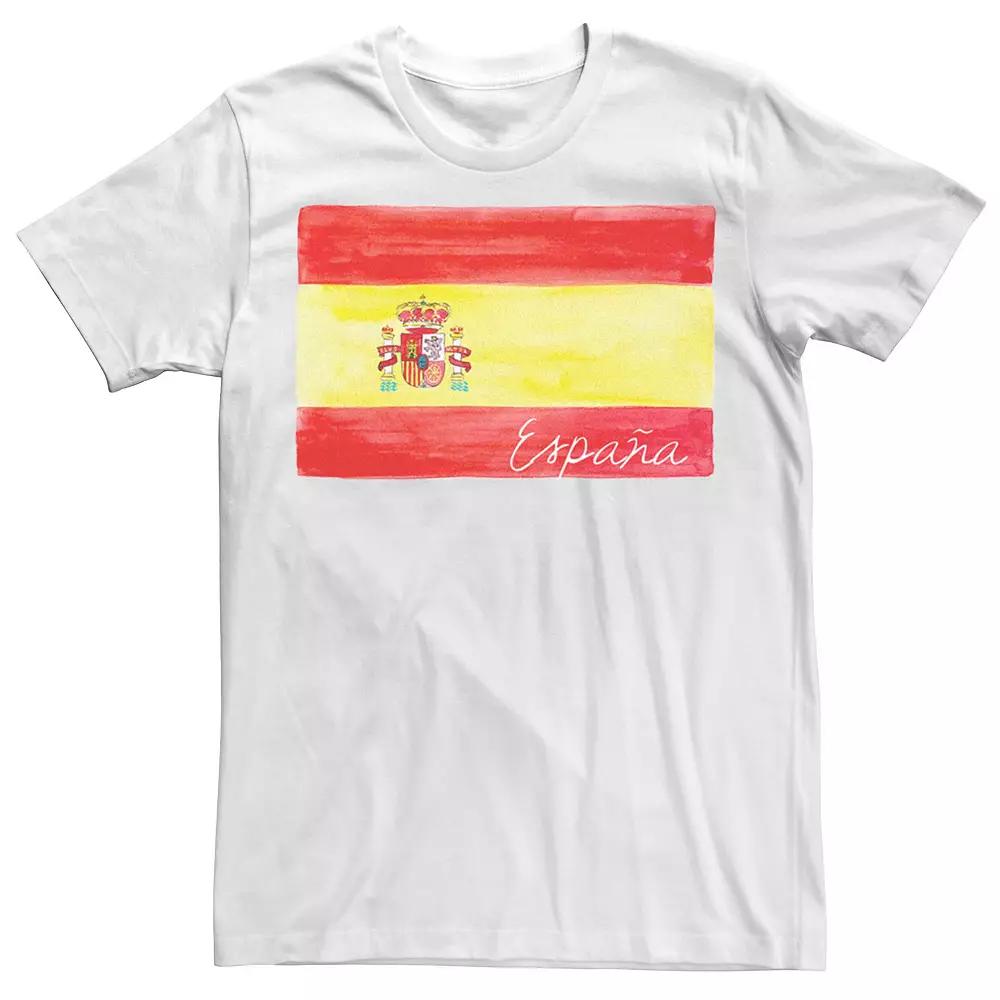 Men's HHM Spain Flag Watercolor Tee,  Product Image