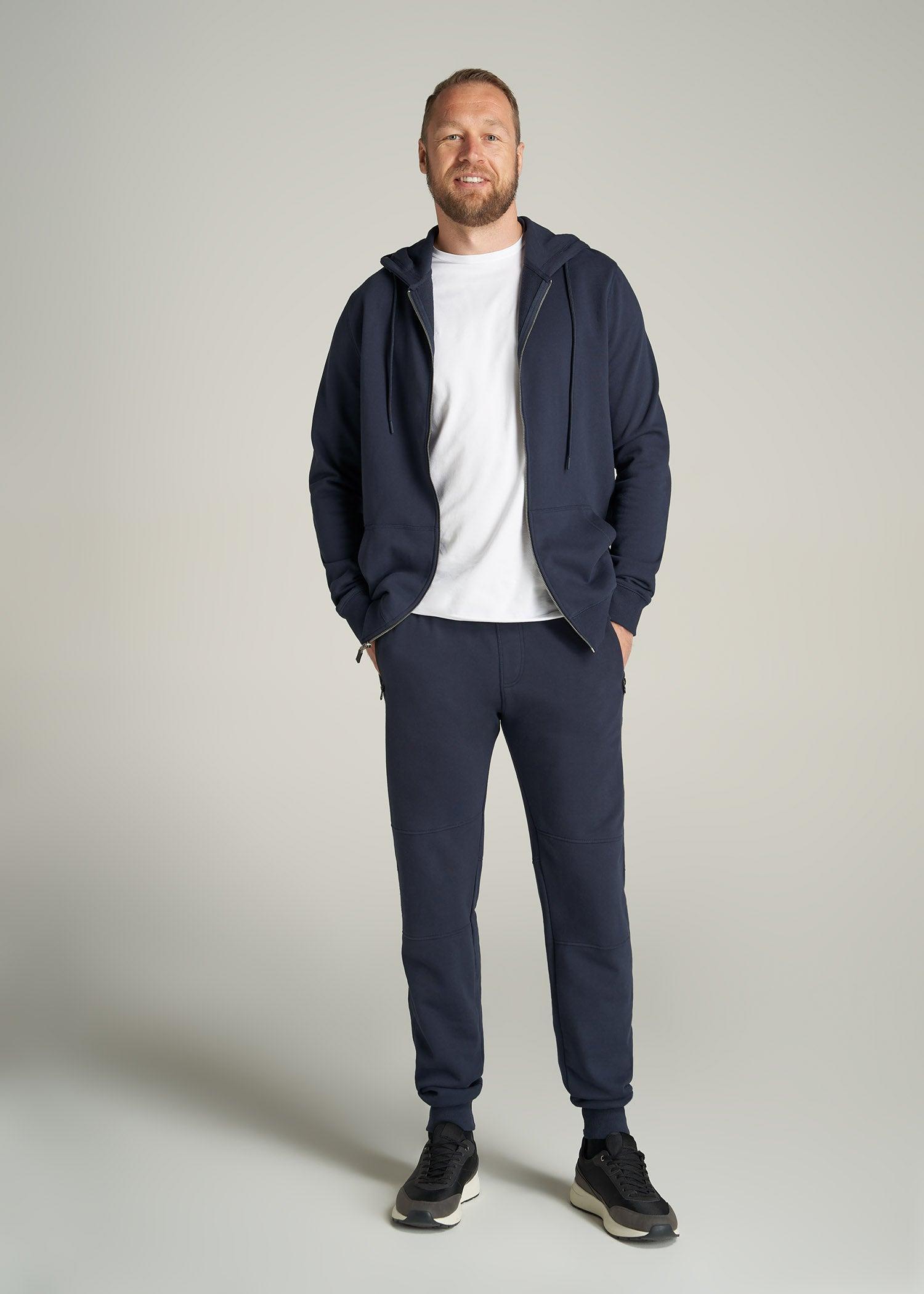 Wearever French Terry Joggers for Tall Men in Navy Male Product Image