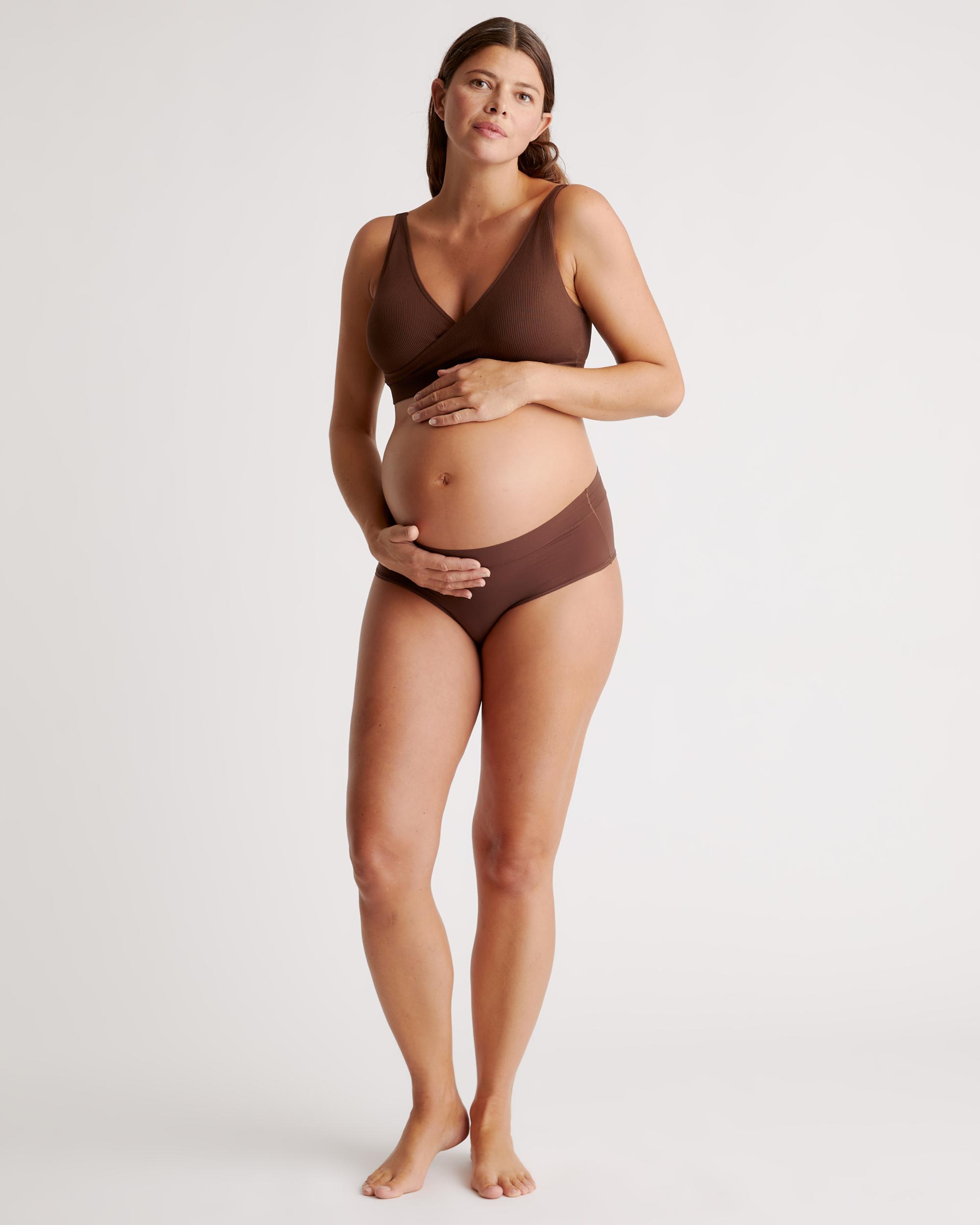 Quince | Women's Seamless Crossover Nursing & Lounge Bra Nylon/Spandex Product Image