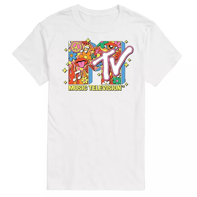 Men's MTV Retro Collage Logo Graphic Tee,  Product Image