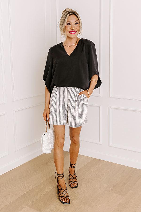 Simply Perfect Shift Top In Black Product Image