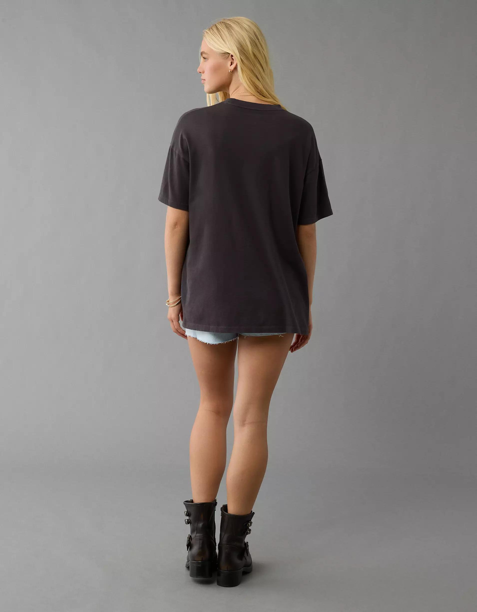 AE Oversized Def Leppard Graphic T-Shirt Product Image