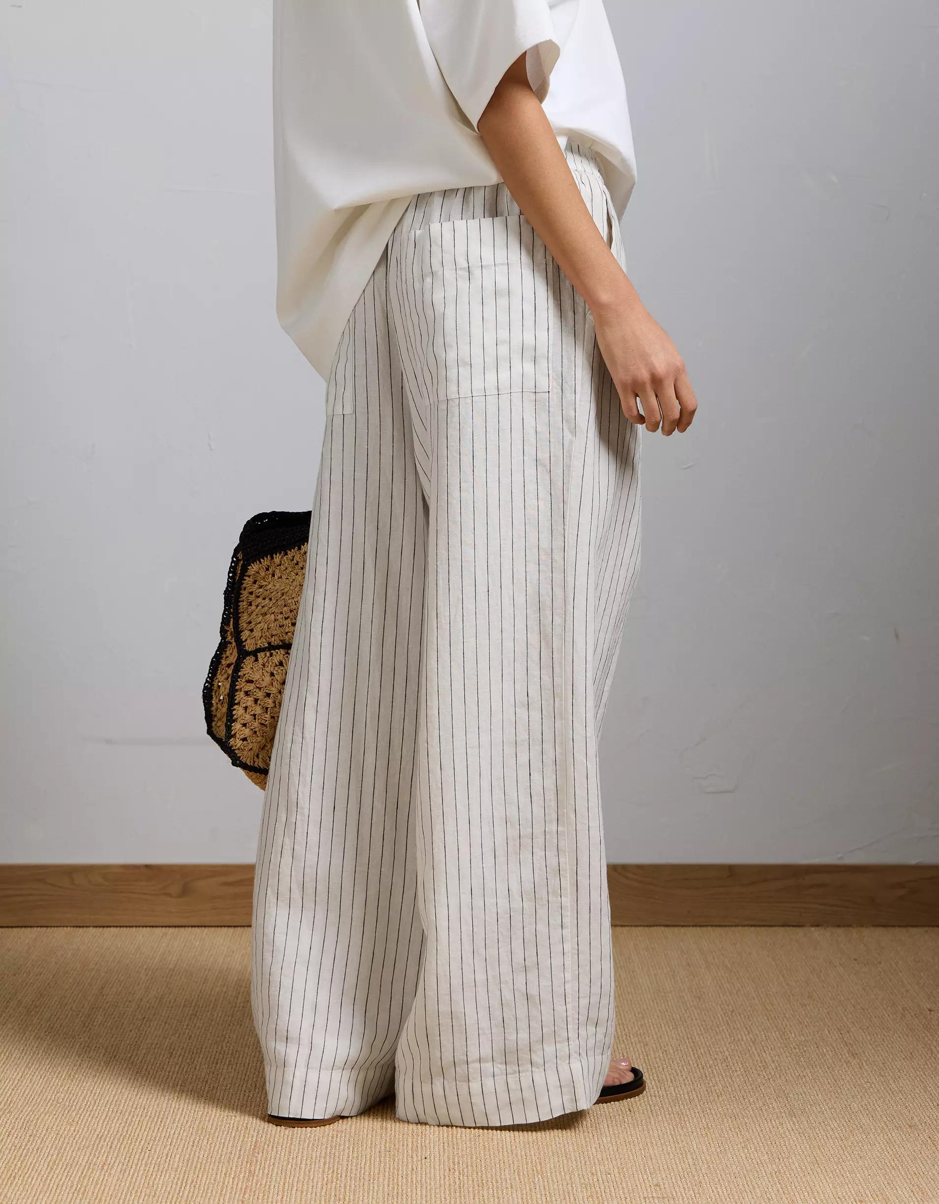 AE77 Premium Pull-On Linen Pant Product Image