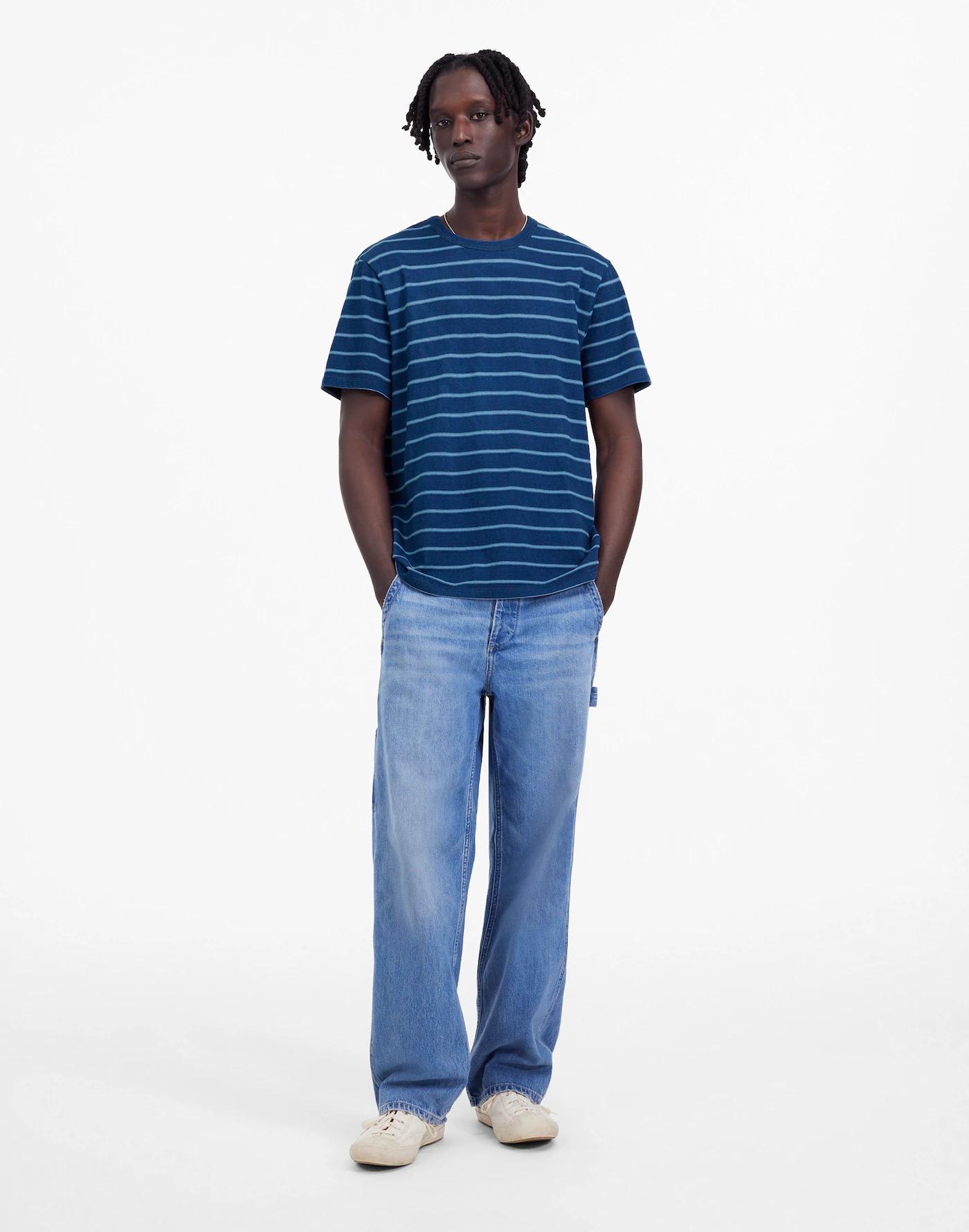Indigo-Dyed Slub Tee Product Image