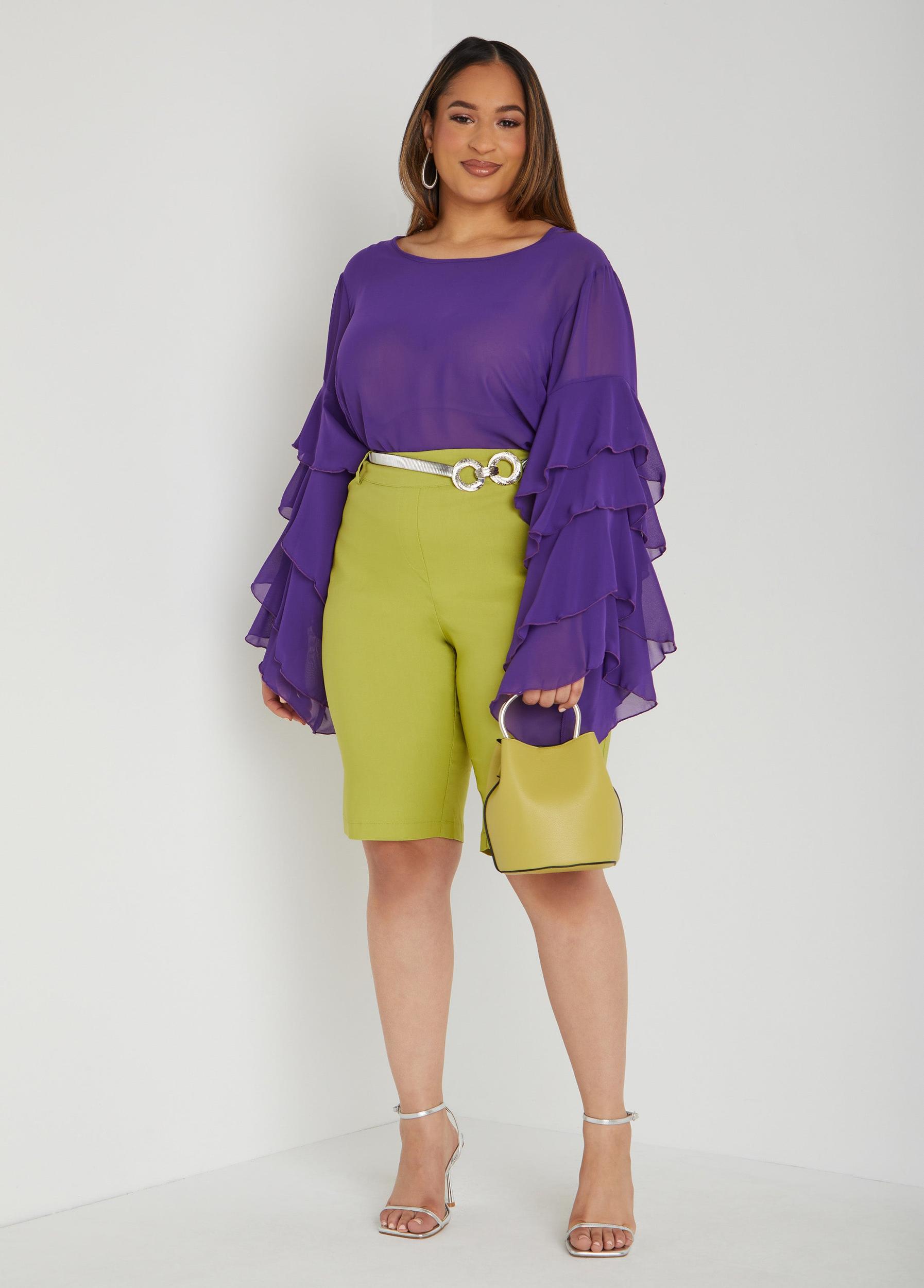Plus Size Millennium Bermuda Shorts Ashley Stewart Product Image