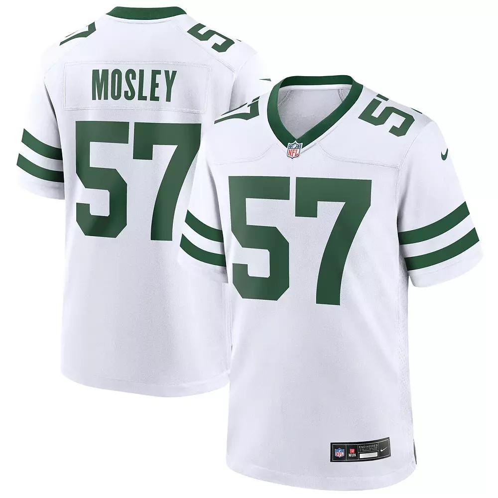 Men's Nike C.J. Mosley Legacy White New York Jets Game Jersey,  Product Image