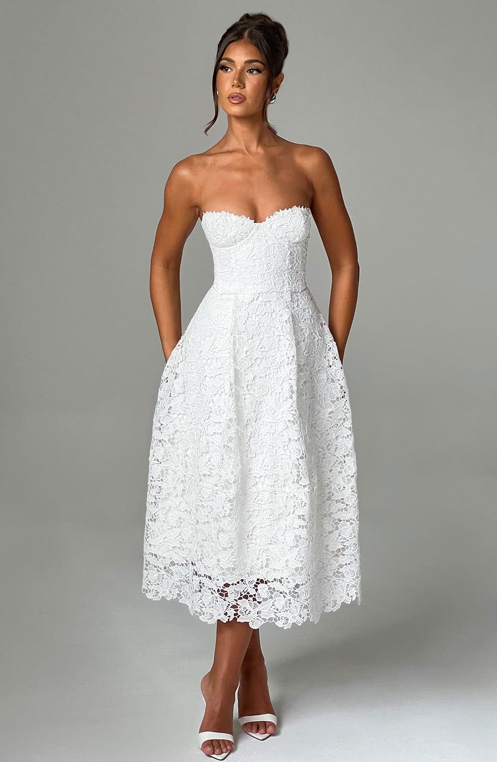 Ishani Midi Dress - Ivory Product Image