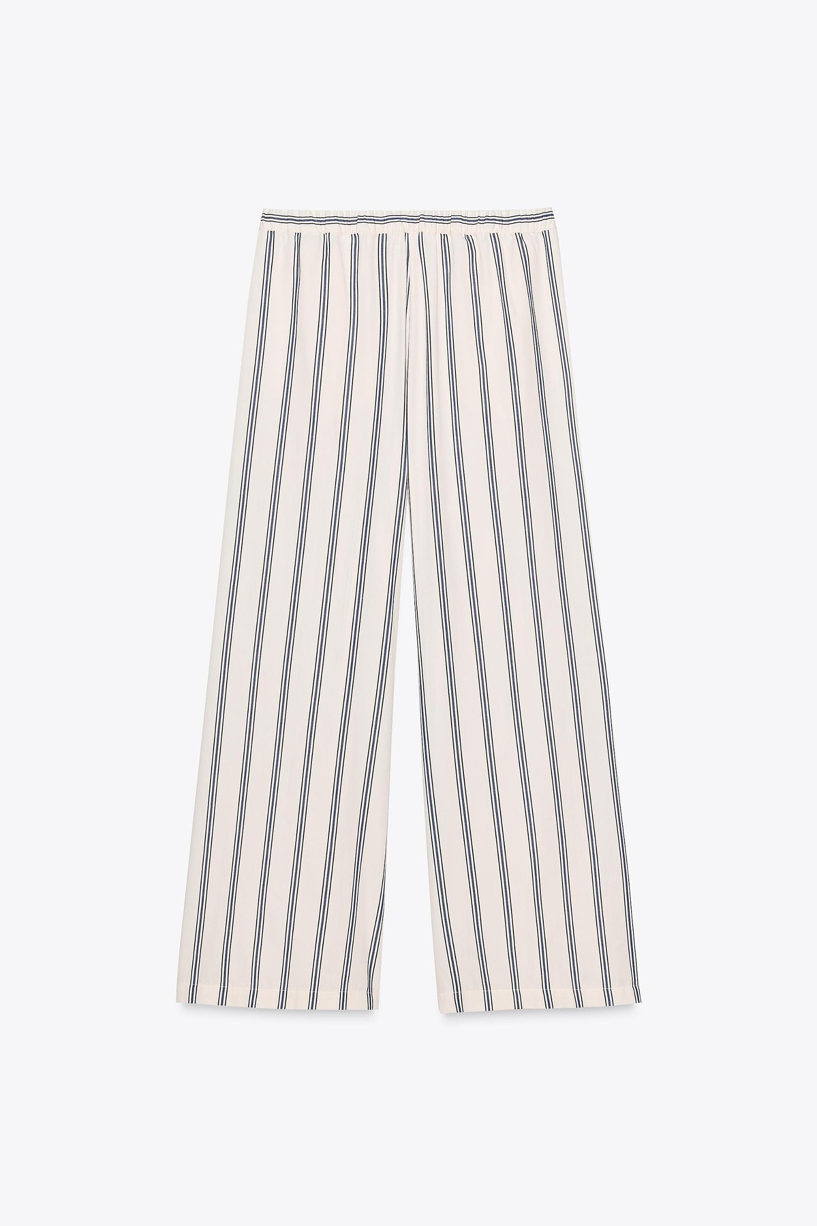ZW COLLECTION STRIPED PALAZZO PANTS Product Image