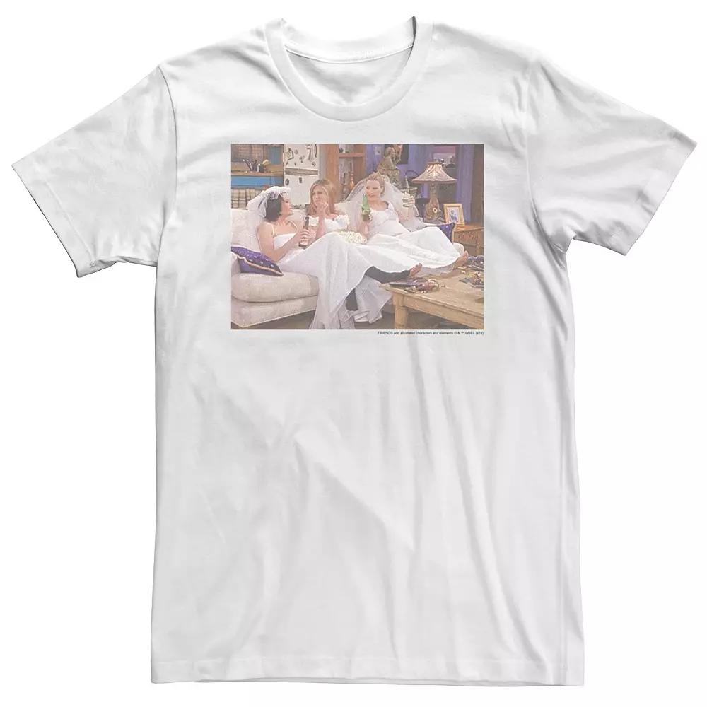 Big & Tall Friends Phoebe Monica & Rachel Wedding Gown Photos Tee, Men's,  Product Image